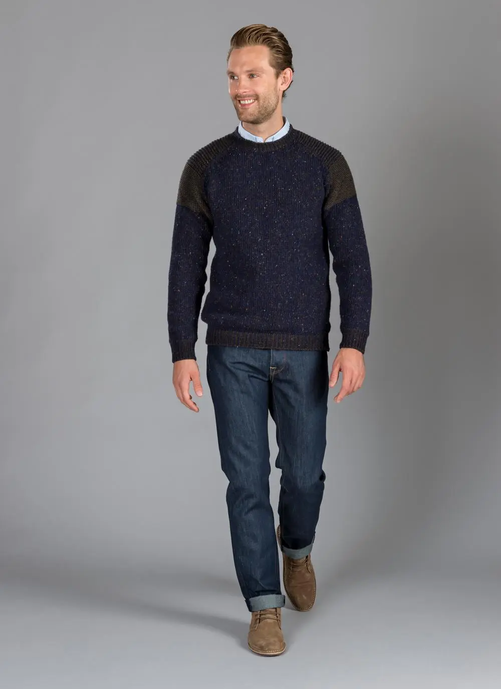 Fisherman Raglan Crew Neck 
