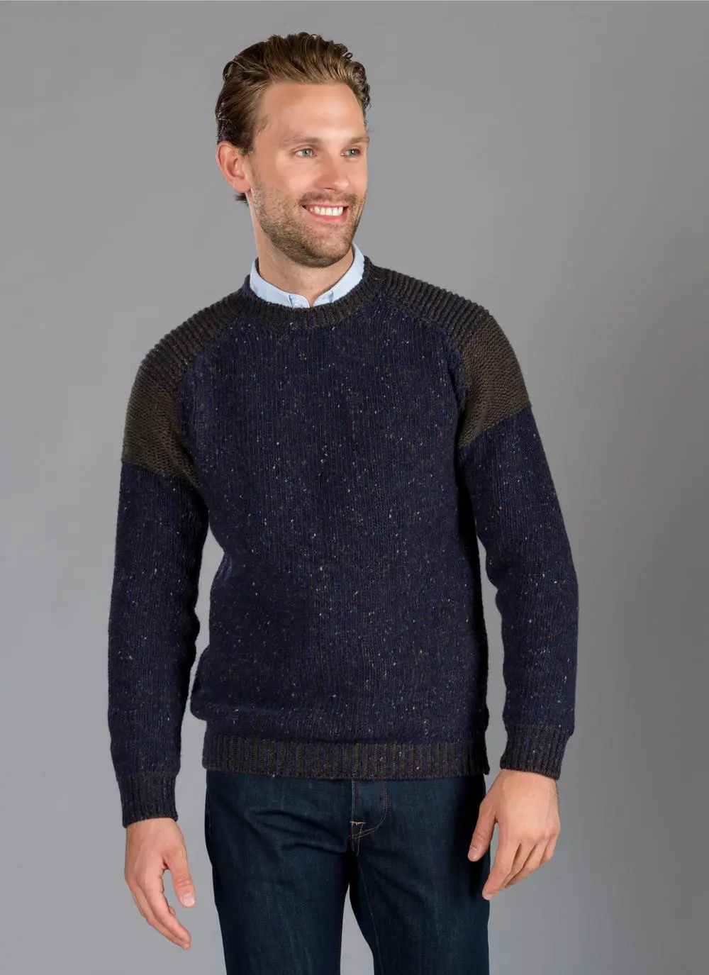 Fisherman Raglan Crew Neck 