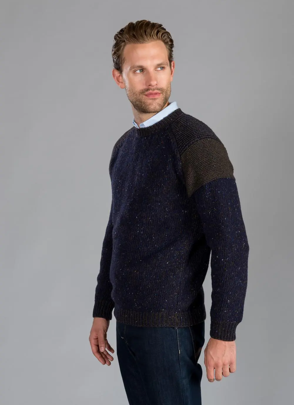 Fisherman Raglan Crew Neck 