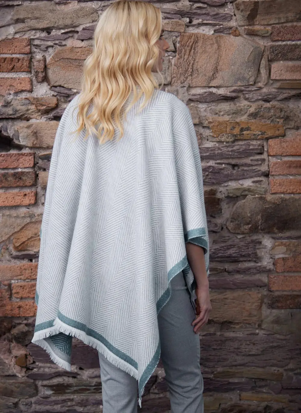 Reversible Herringbone Shawl