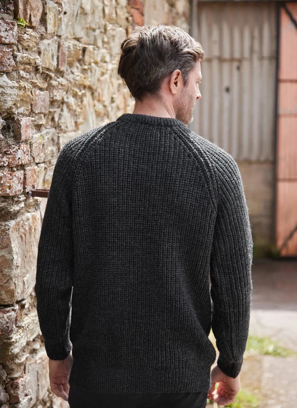 Ribbed Crew Neck Sweater