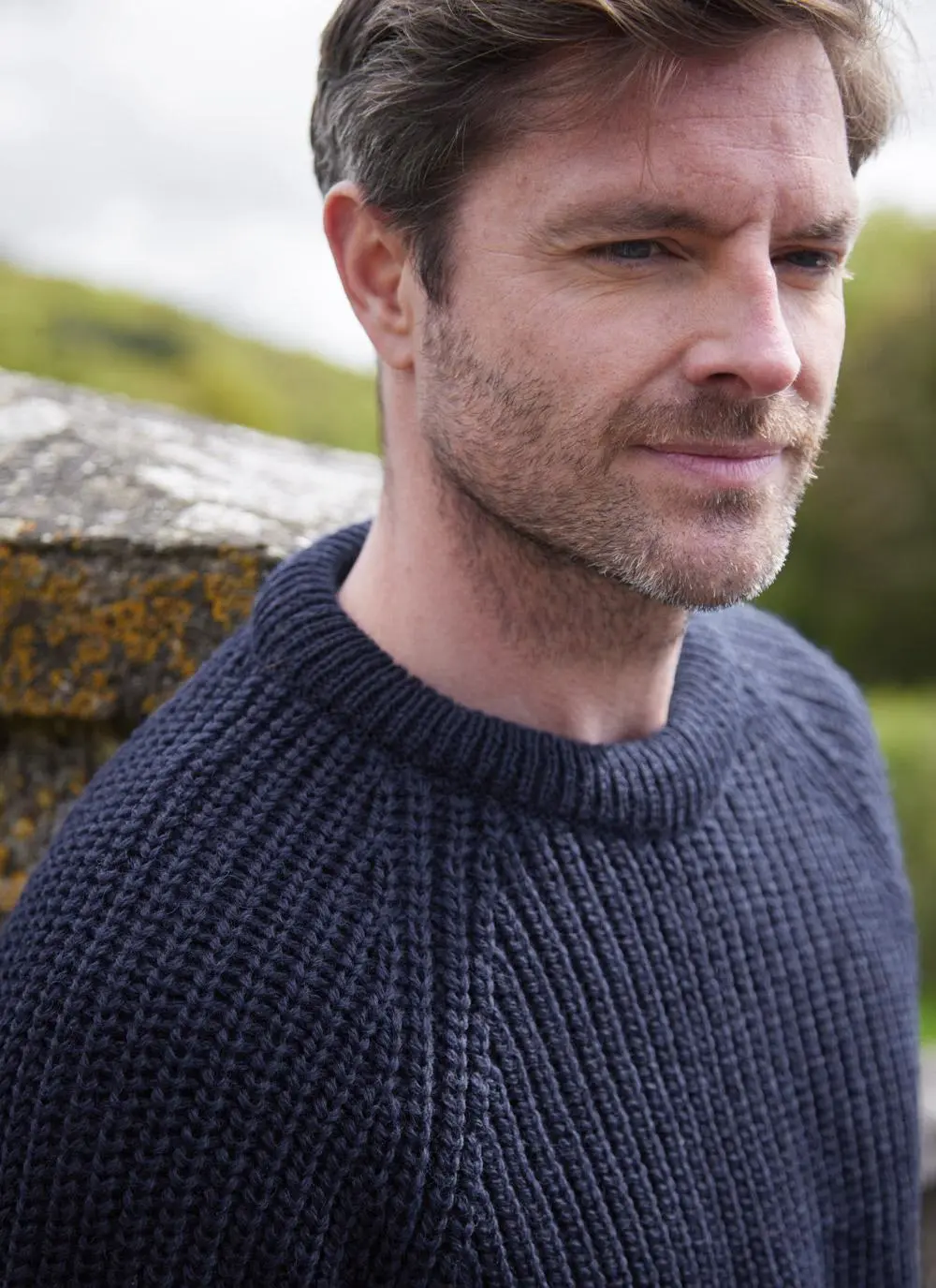 Ribbed Crew Neck Sweater