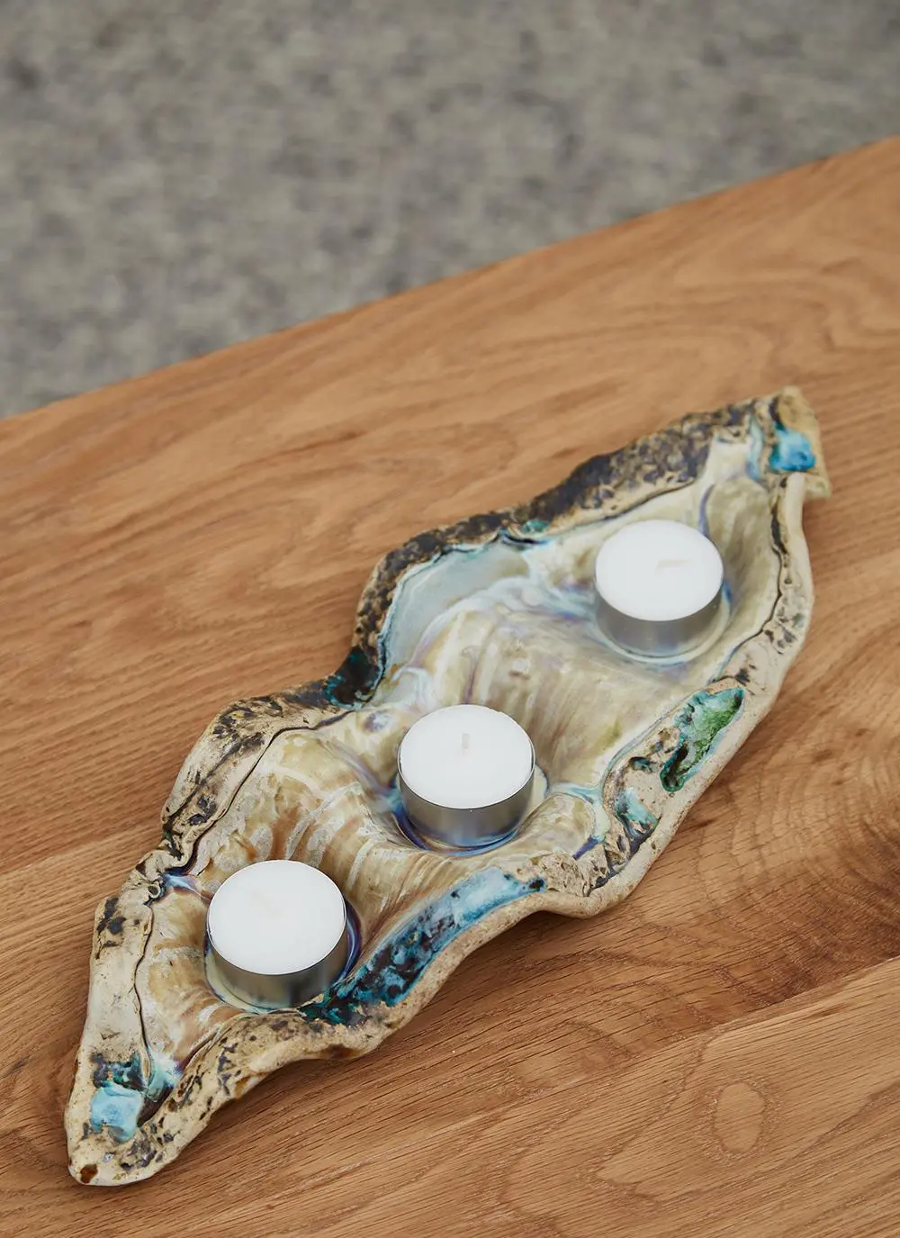 Rockpool Trio Tealight Centerpiece