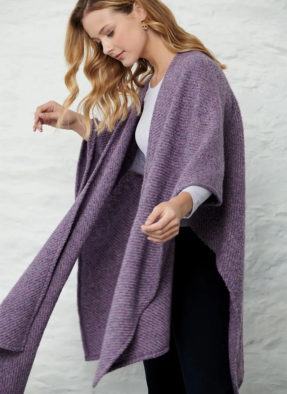 Ruana Cape Kildare Plum