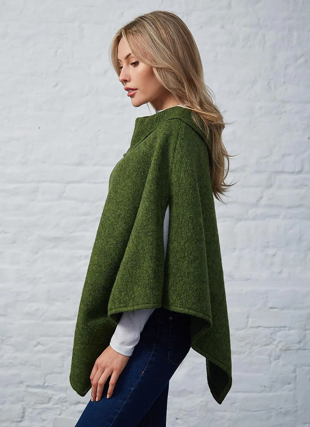Ruby Wool Poncho