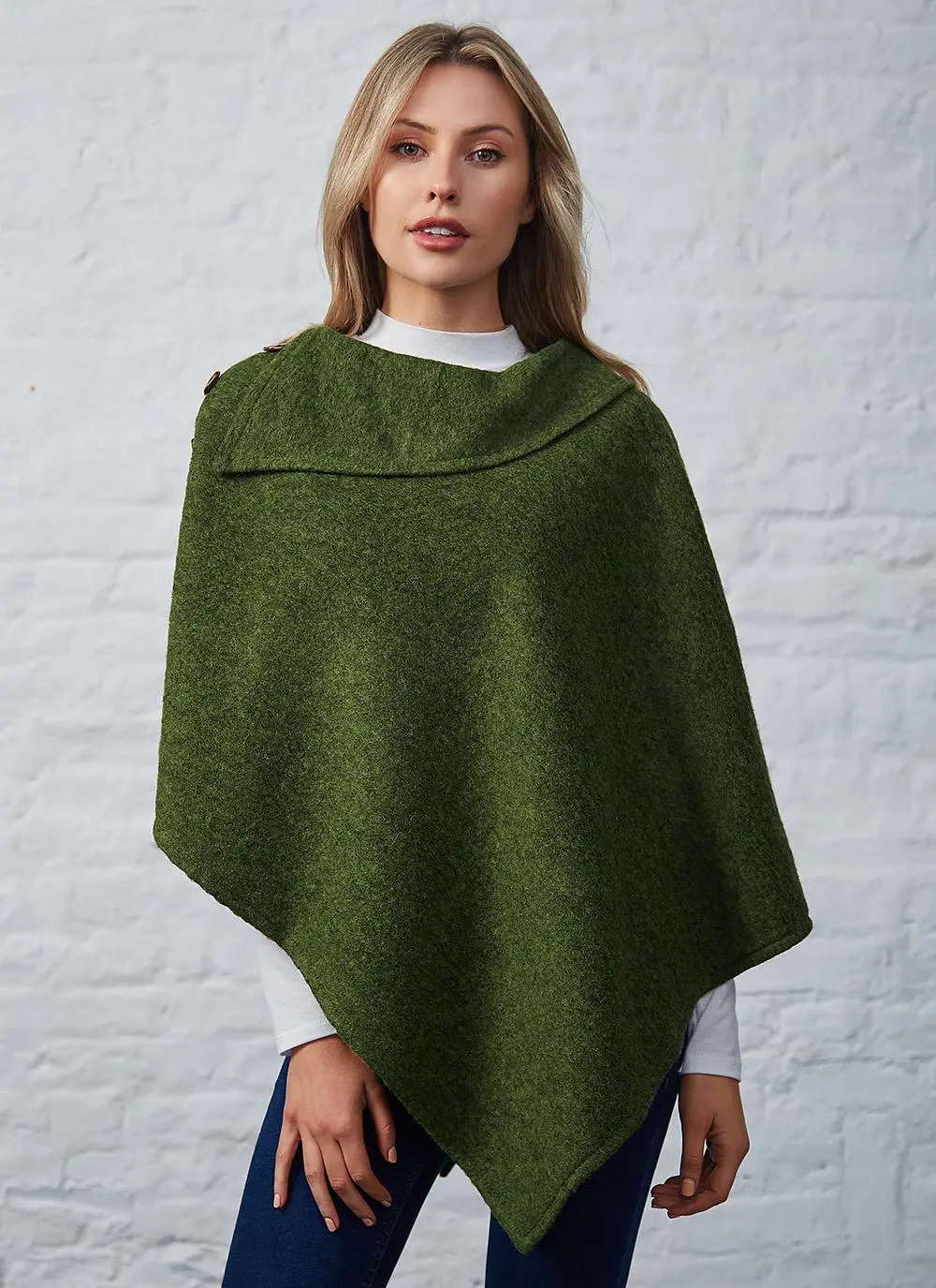 Ruby Wool Poncho