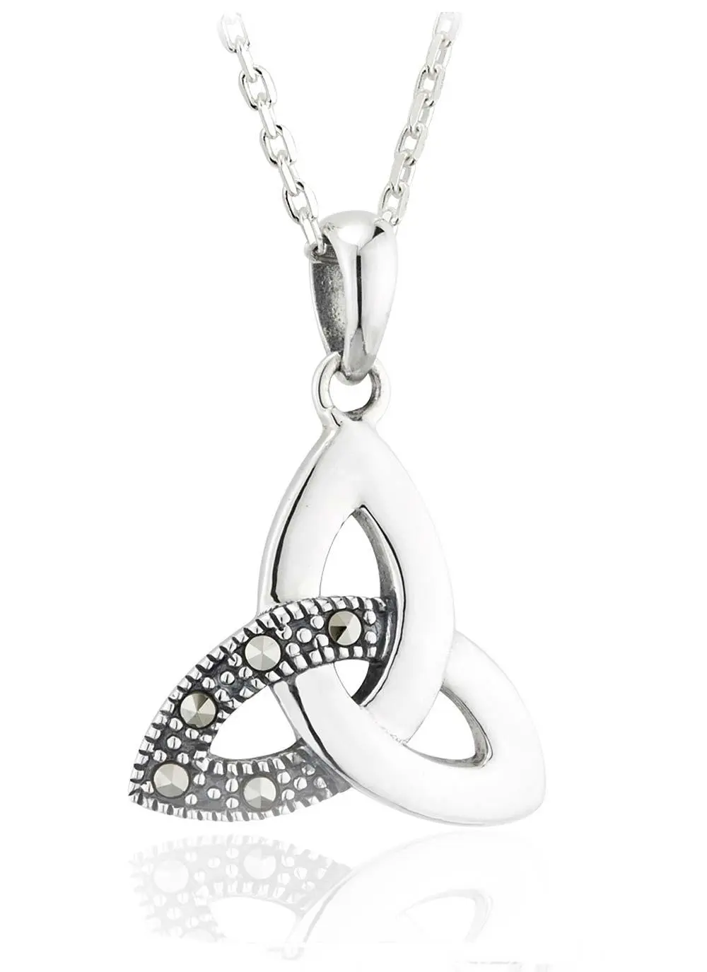 Marcasite Trinity Knot Pendant