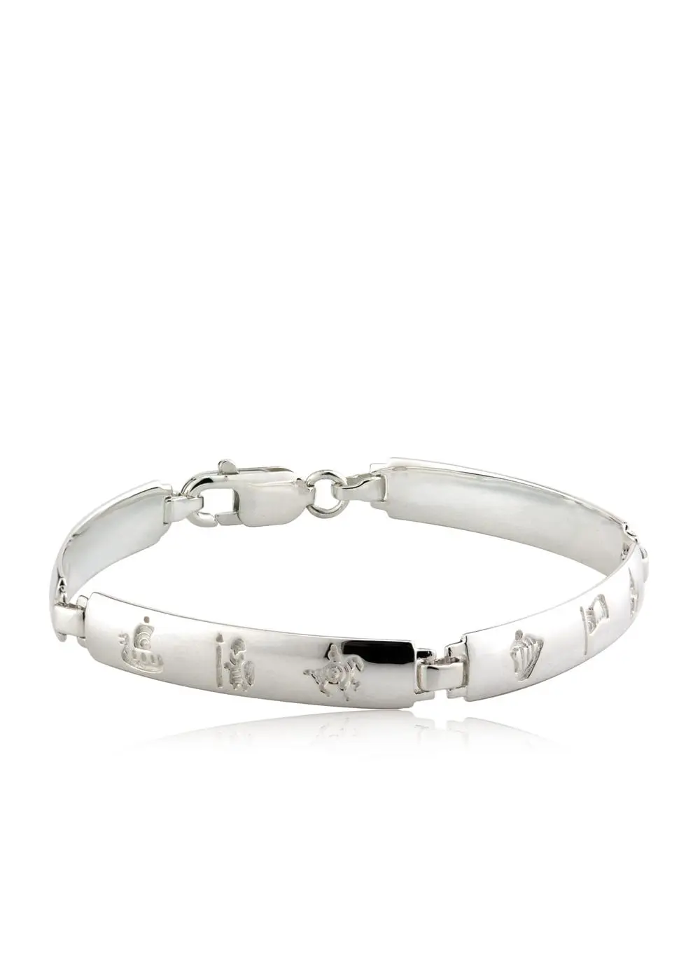 Sterling Silver History of Ireland Charm Bracelet