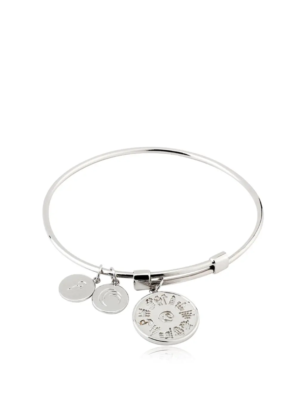 Sterling Silver History of Ireland 3 Disc Bangle