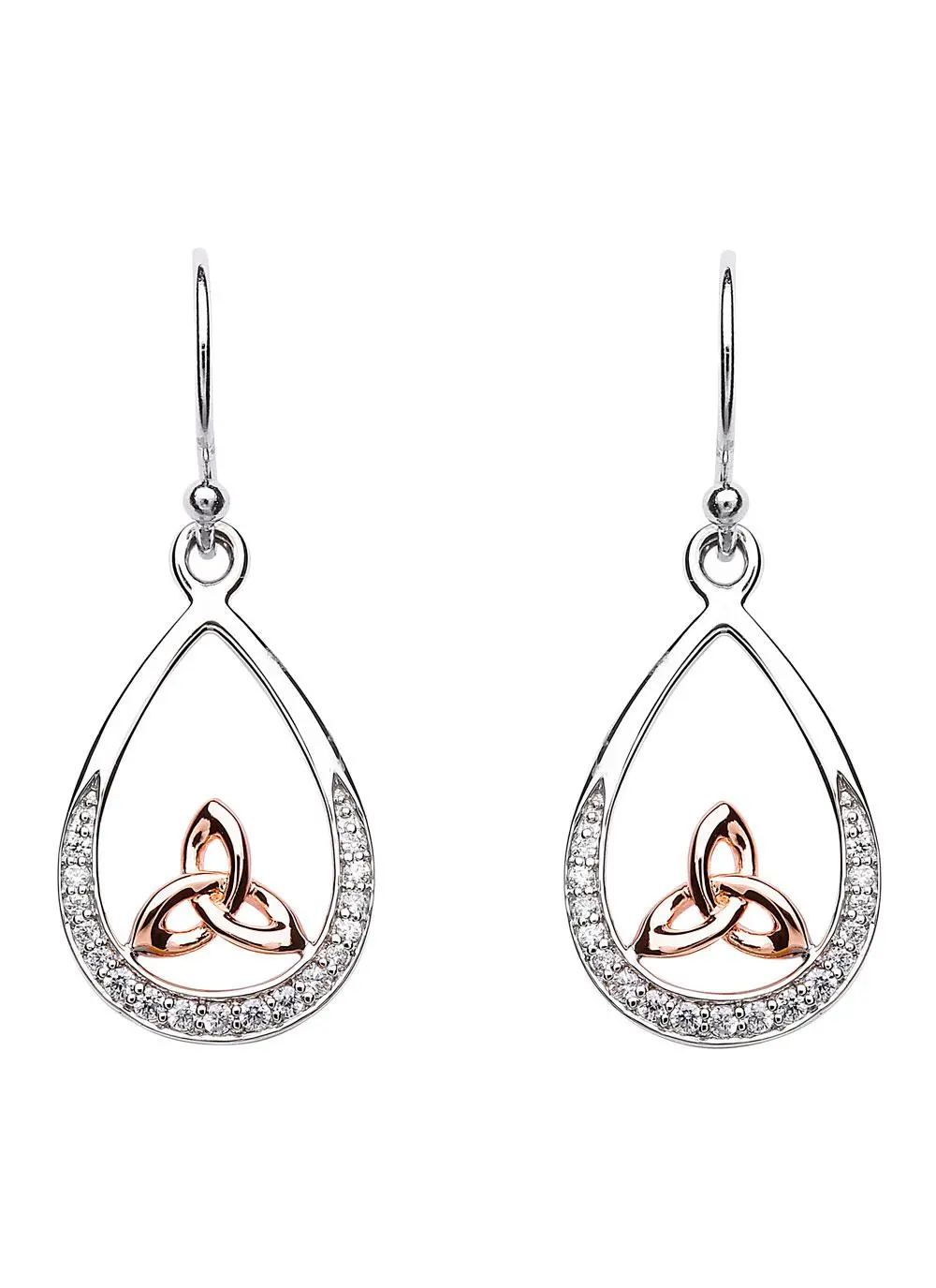 Irish Celtic Trinity Triquetra Knot Sterling Silver Drop Earrings | Shop in  Ireland | Gifts for all occasions | Irish Gifts |