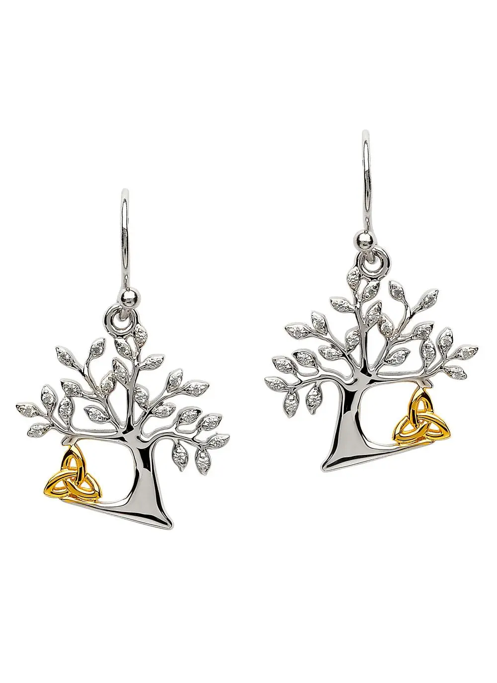Celtic Tree Of Life Trinity Earrings