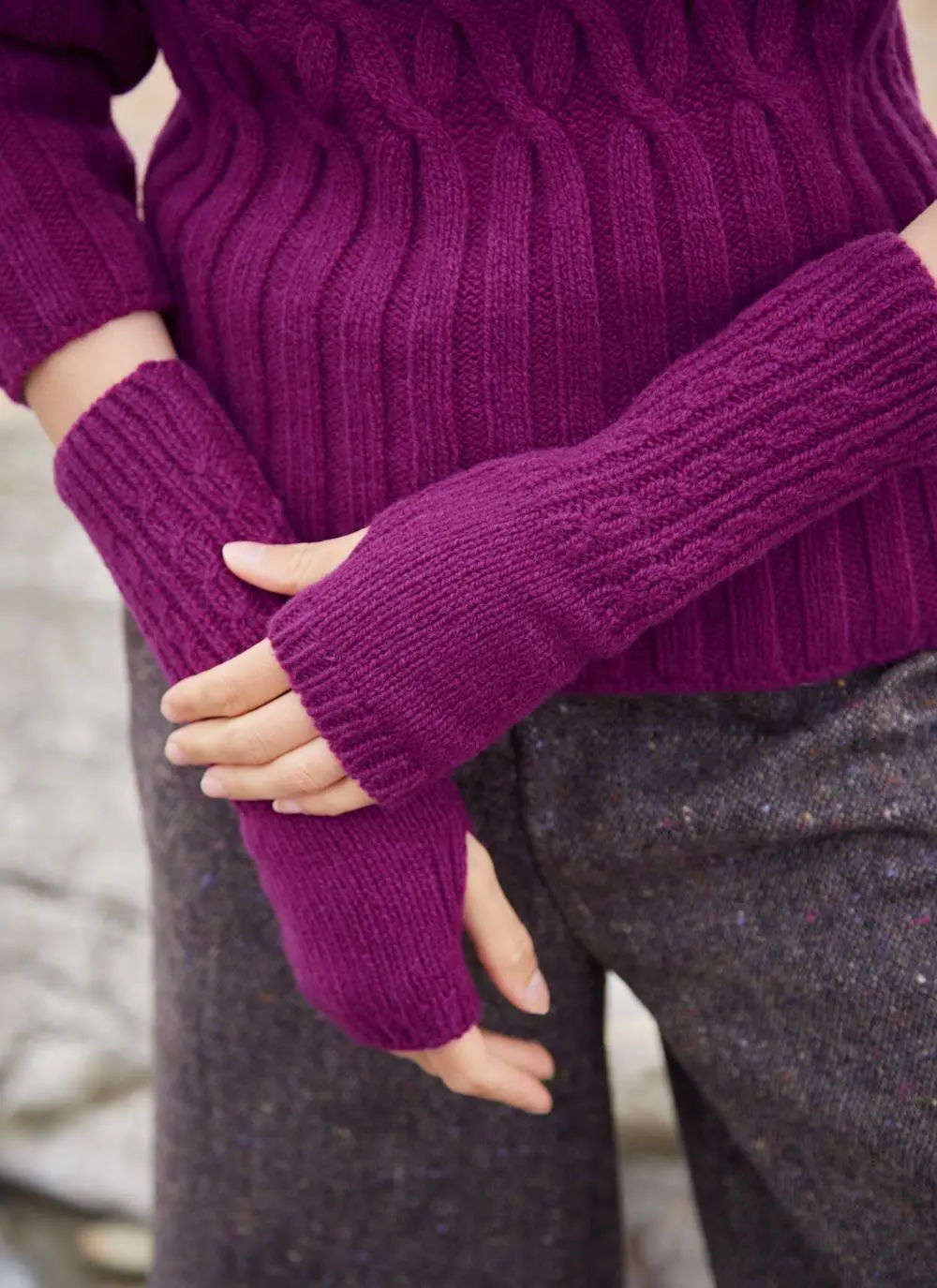 Fisherman Wool Cashmere Handwarmers