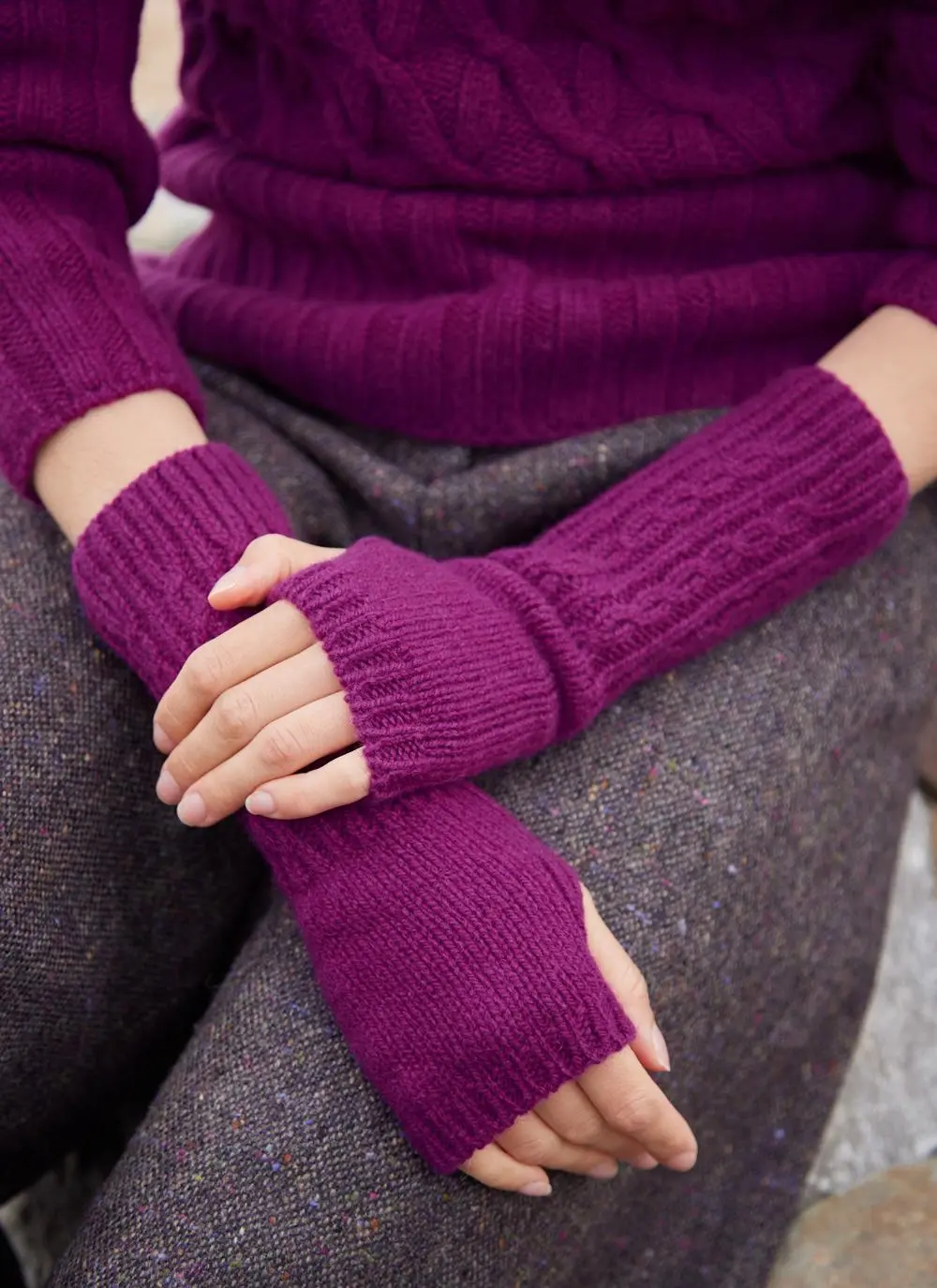 Fisherman Wool Cashmere Handwarmers