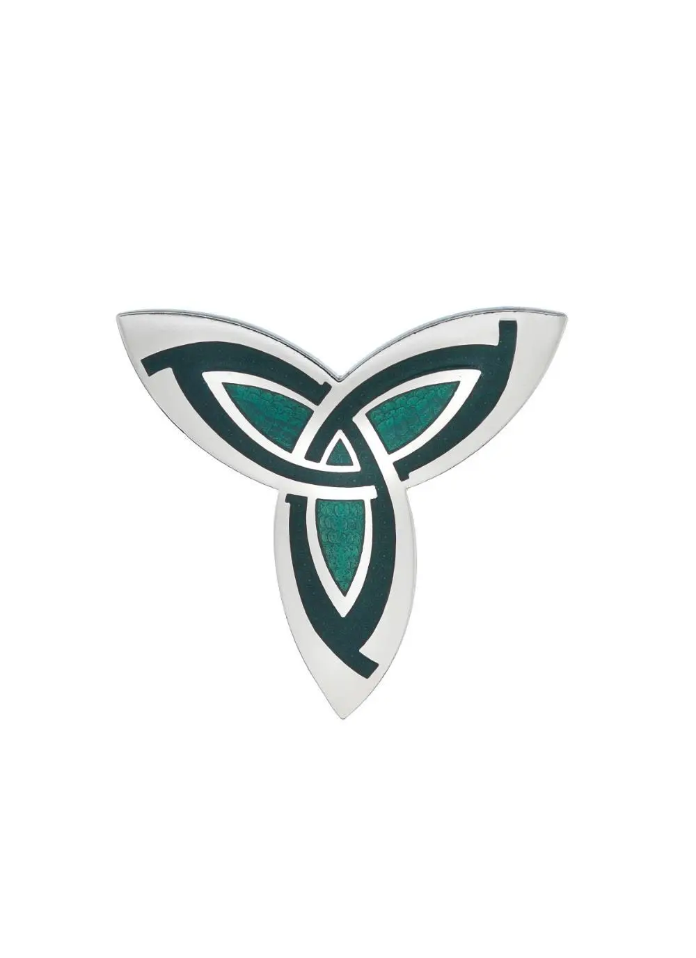 Celtic Trinity Knot Enamel Brooch