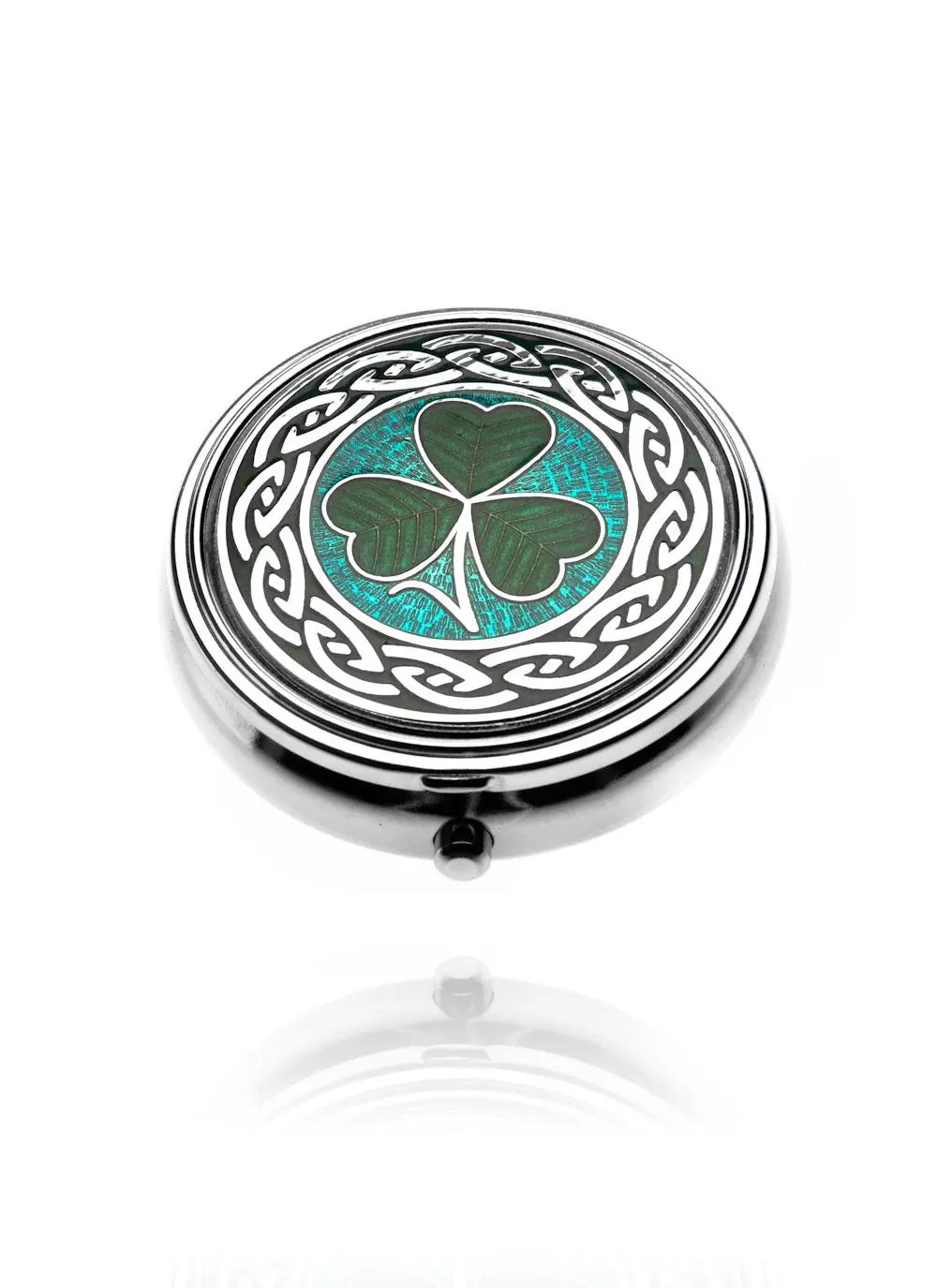 Celtic Shamrock Pillbox