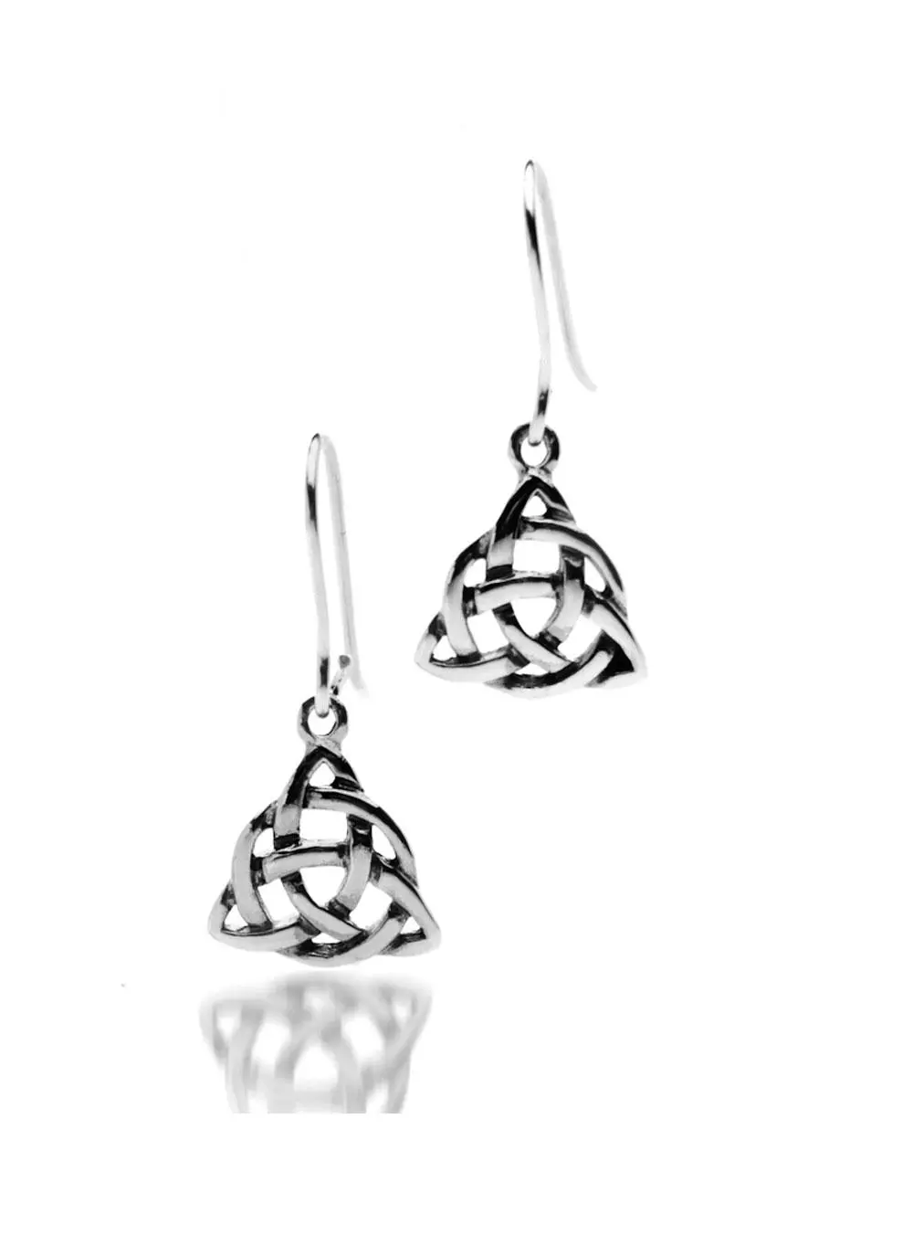 Sterling Silver Celtic Trinity Knot Earrings 