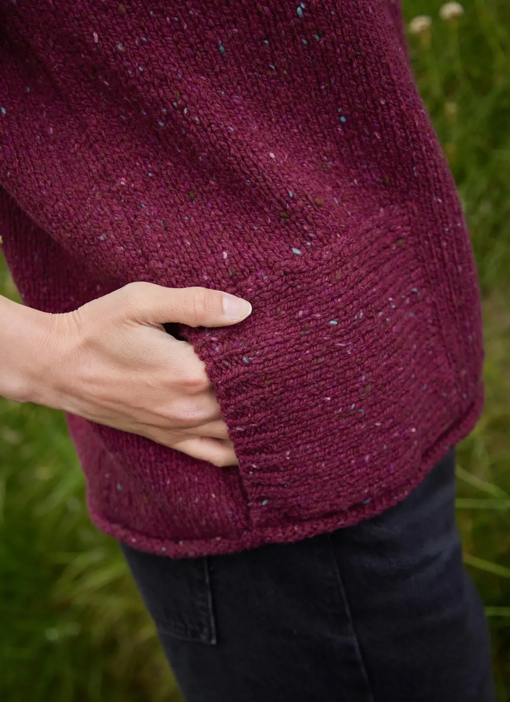 Fisherman Donegal Fleck T-Shirt Pocket Sweater
