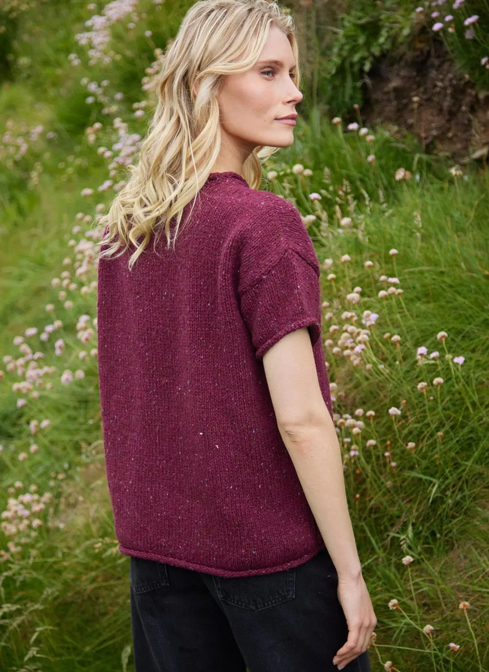 Fisherman Donegal Fleck T-Shirt Pocket Sweater