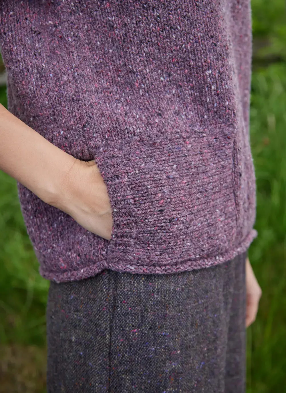 Donegal Fleck T-Shirt Pocket Sweater
