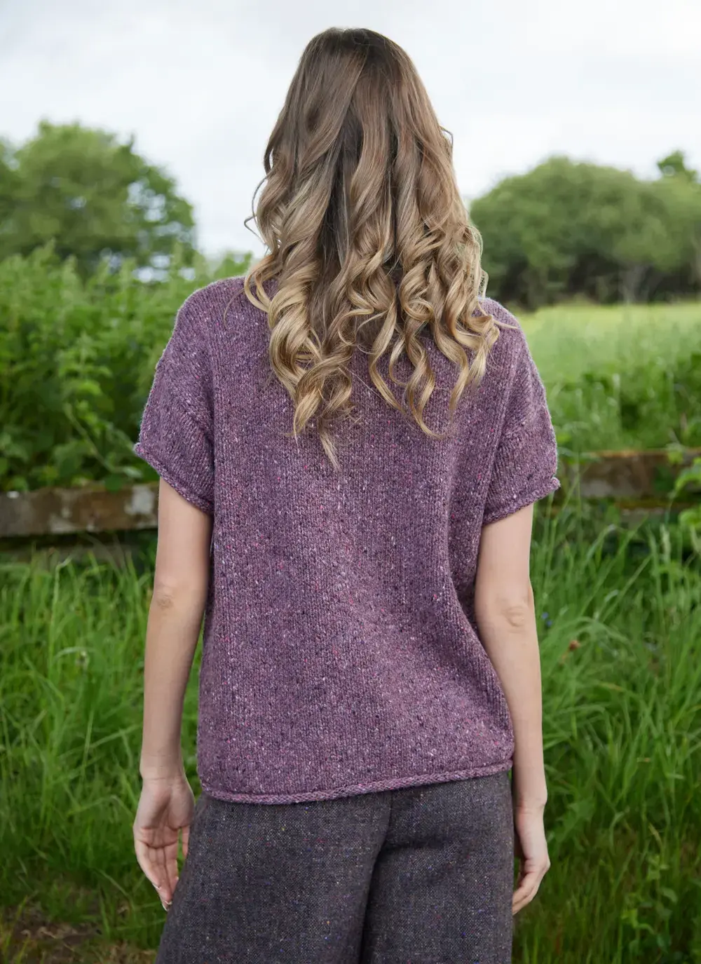 Donegal Fleck T-Shirt Pocket Sweater
