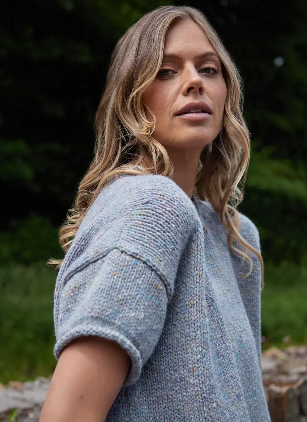Donegal Fleck T-Shirt Pocket Sweater