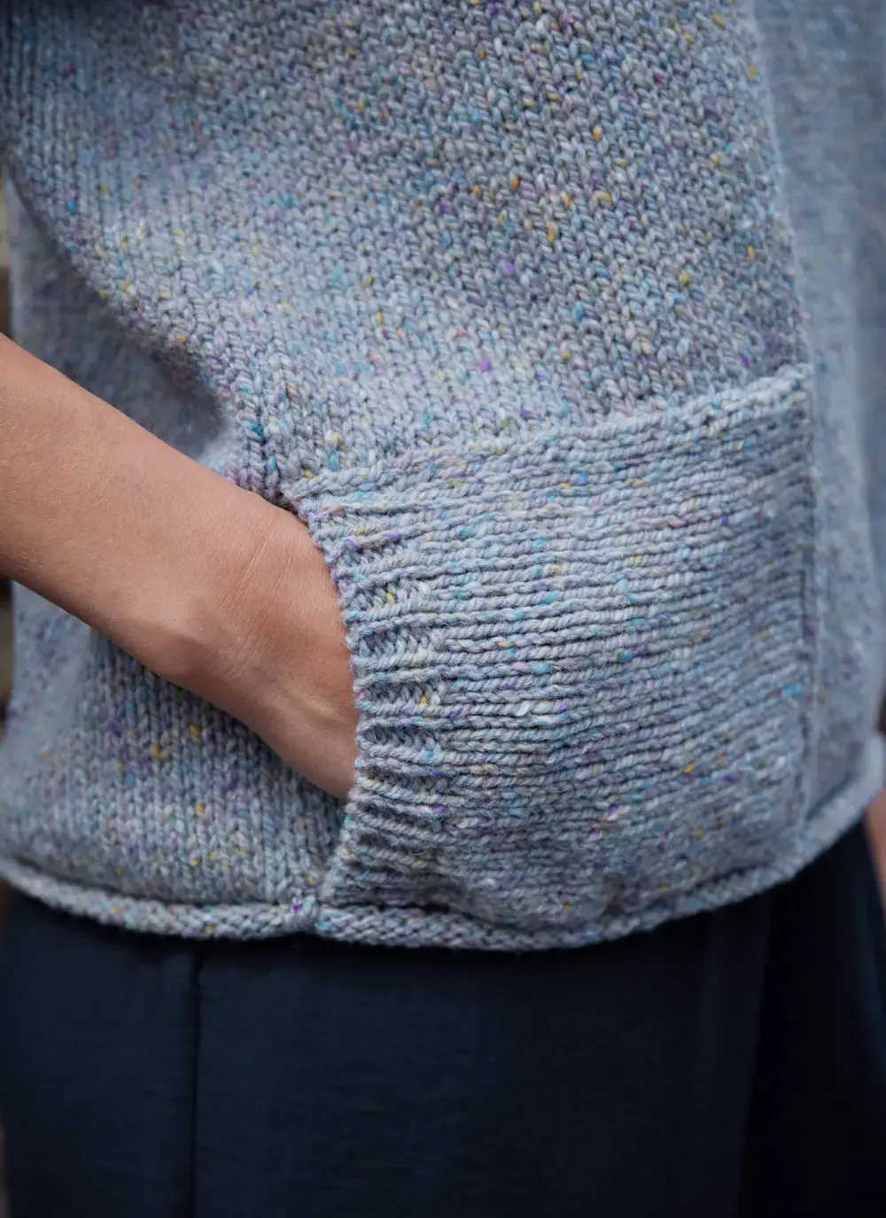 Donegal Fleck T-Shirt Pocket Sweater