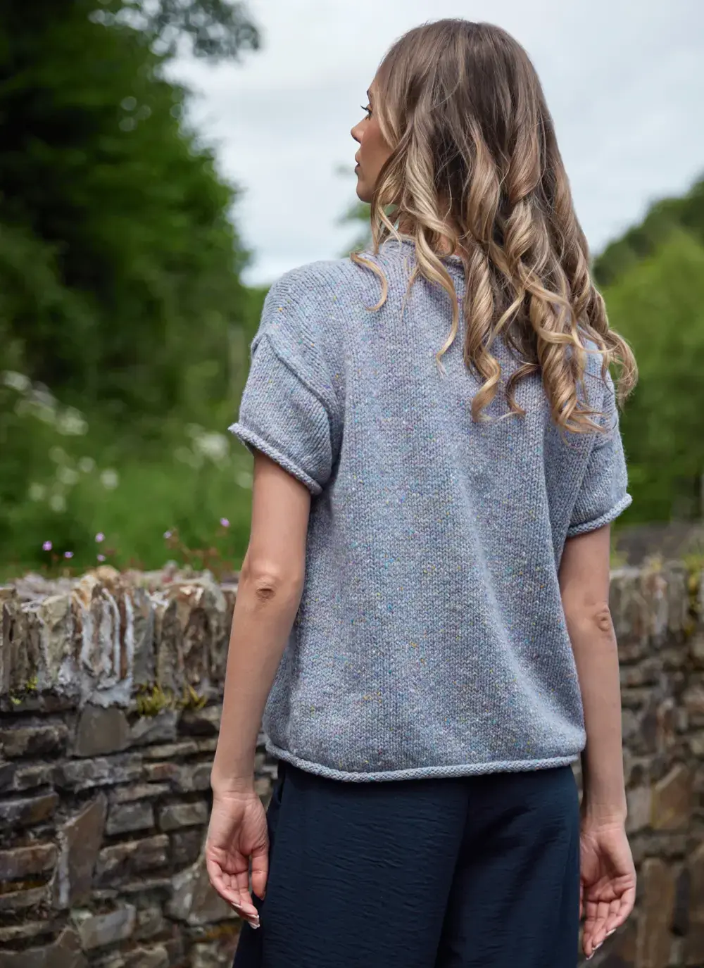 Donegal Fleck T-Shirt Pocket Sweater