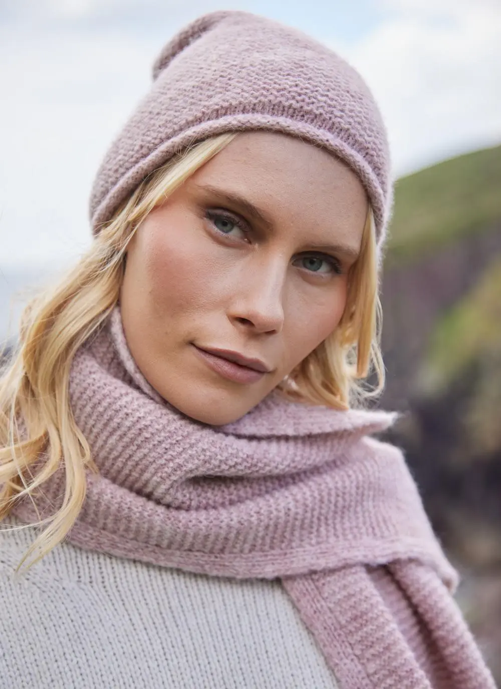 Fisherman Alpaca Slouchy Beanie