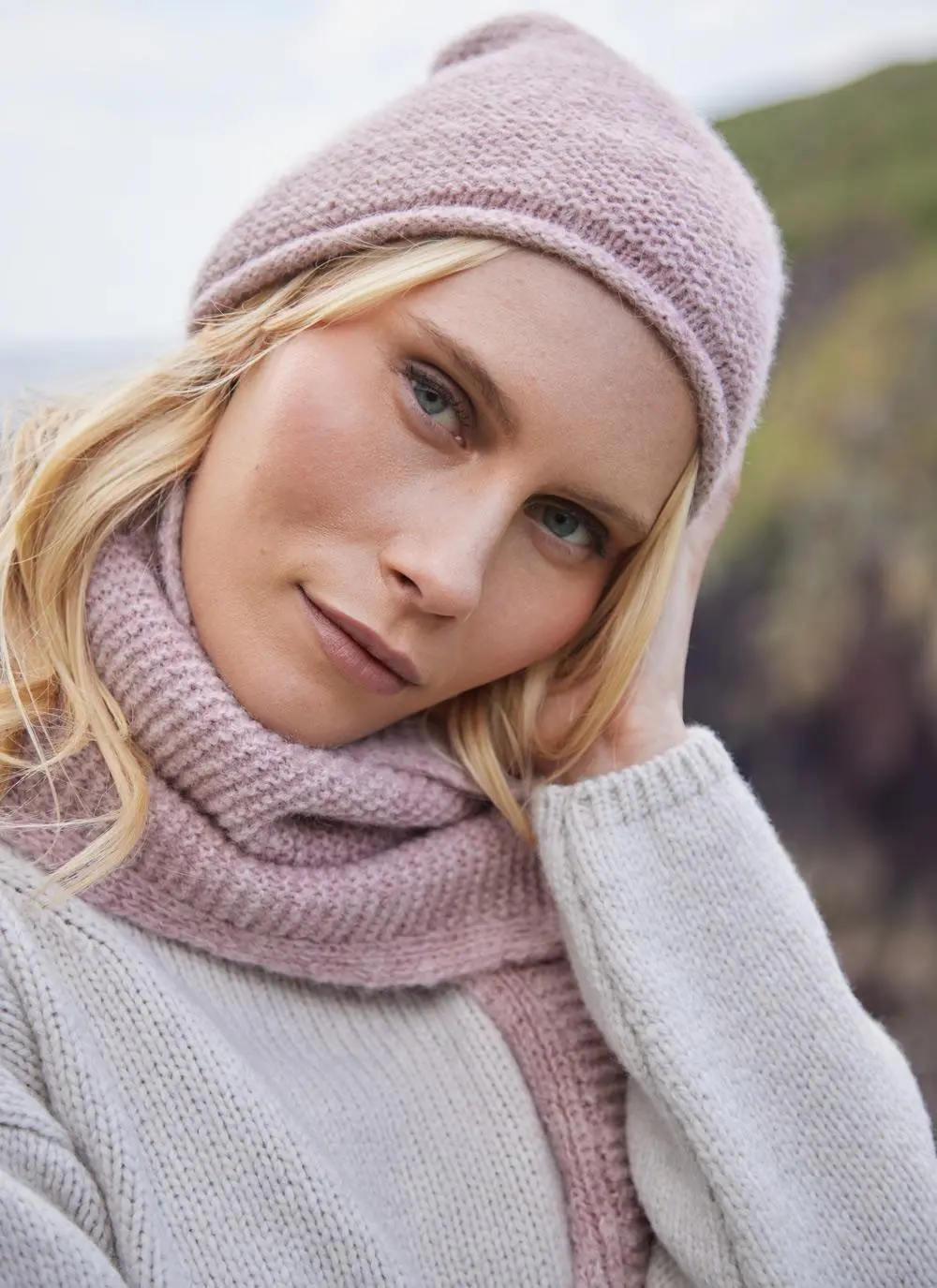Fisherman Alpaca Slouchy Beanie