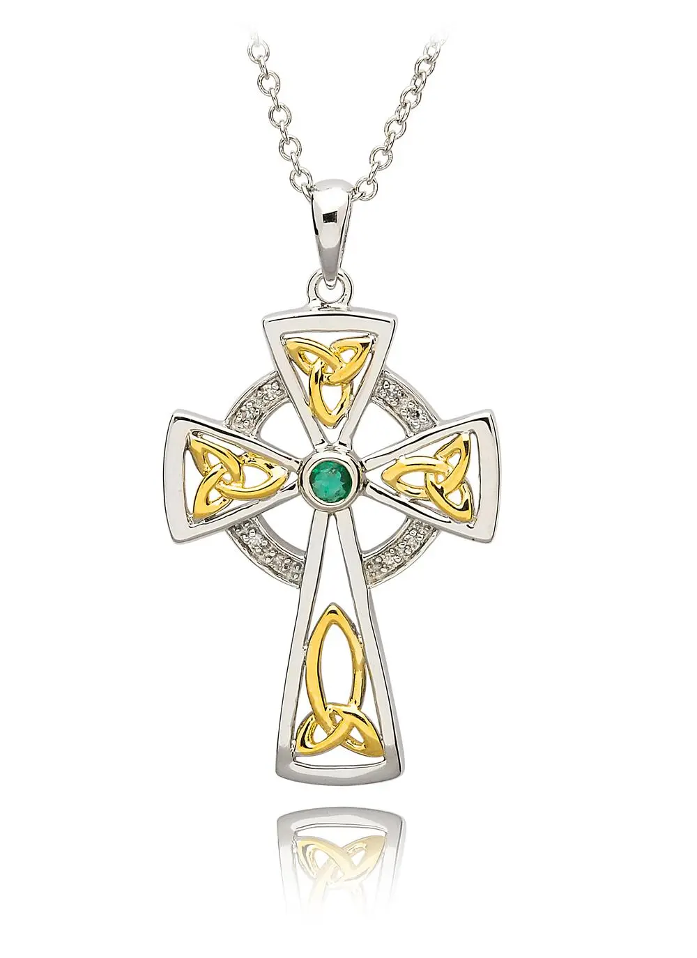 Sterling Silver Kelly Celtic Cross Pendant | Walker Metalsmiths