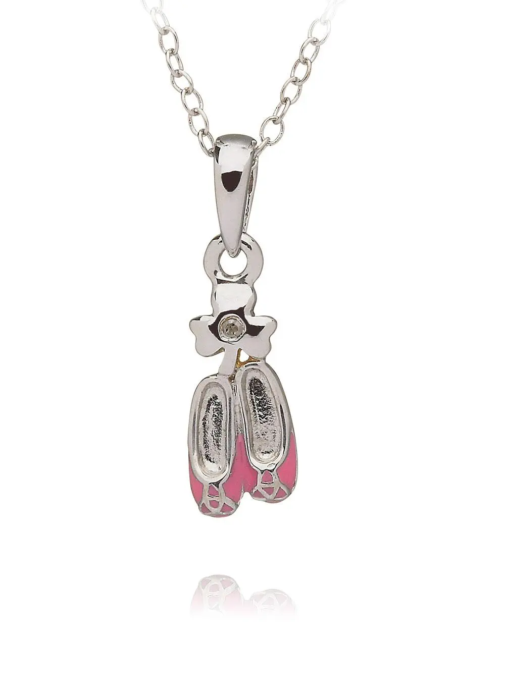 Celtic Princess Dancing Shoes Pendant Pink