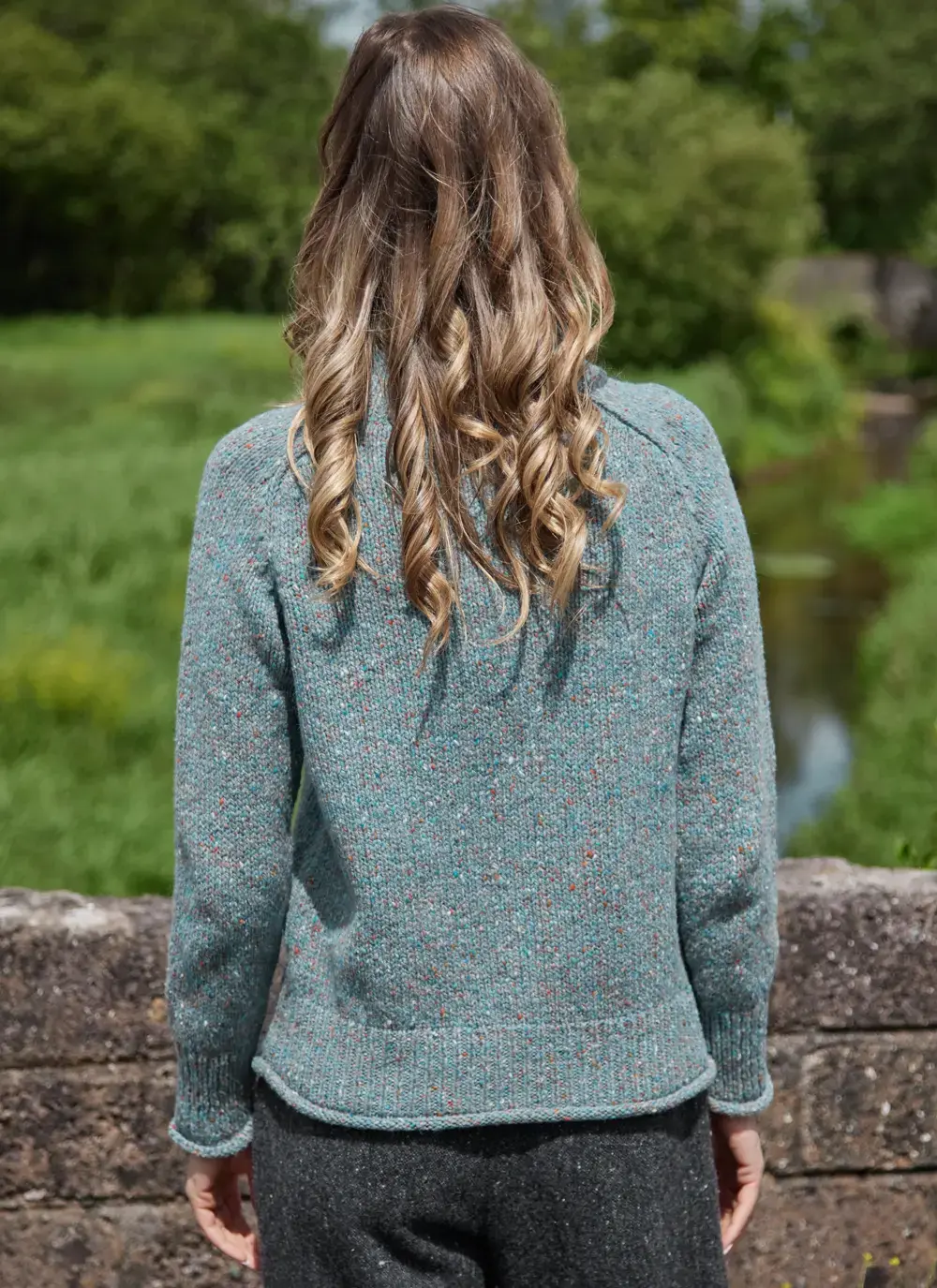 Donegal Fleck Saddle Shoulder Sweater