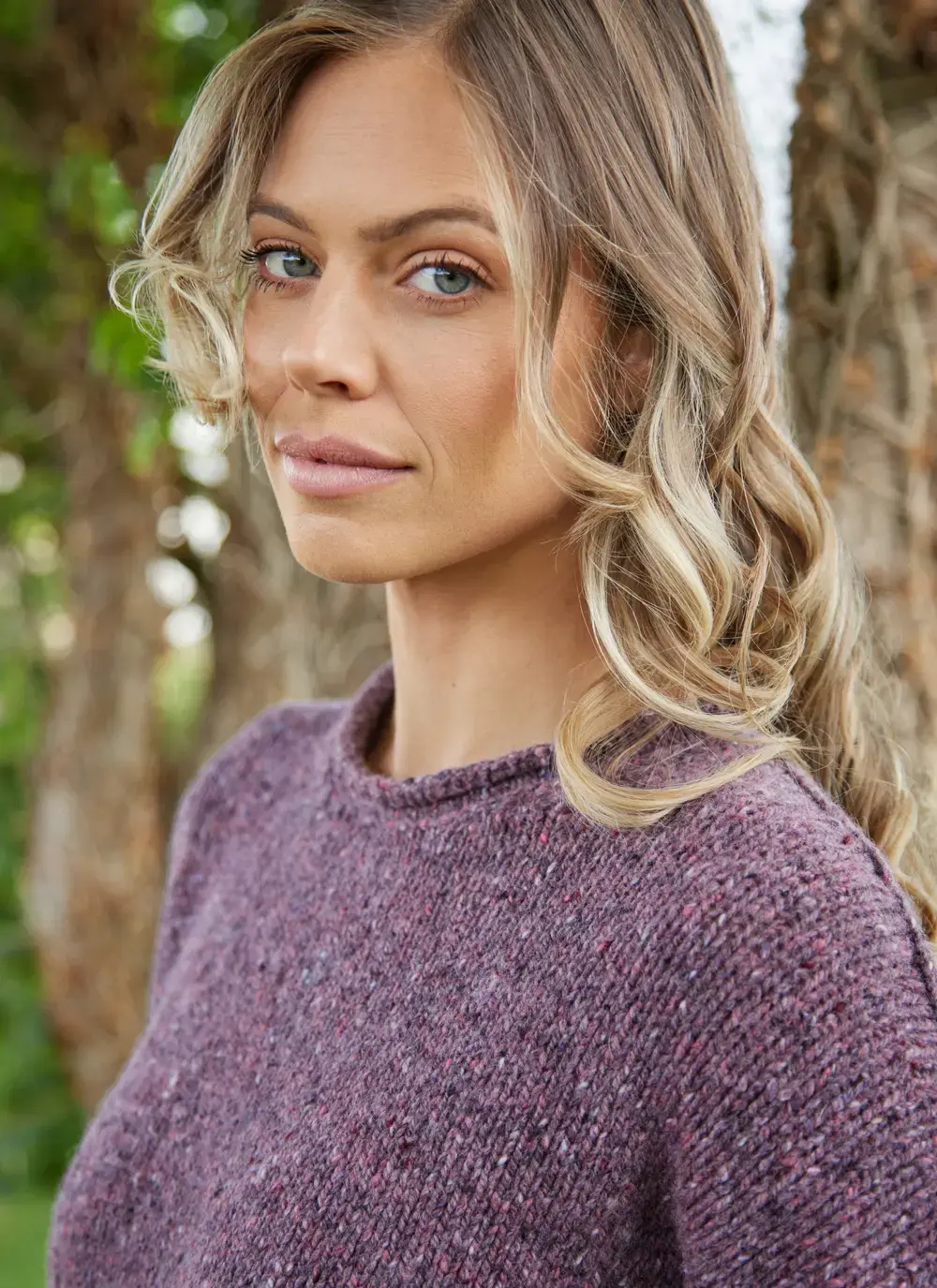 Donegal Fleck Roll Neck Pocket Sweater