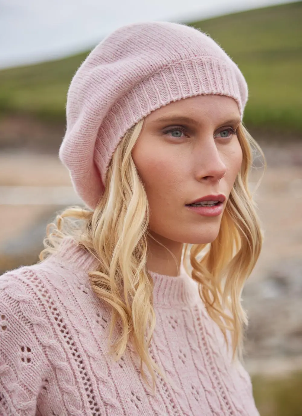 Fisherman Wool Cashmere Beret