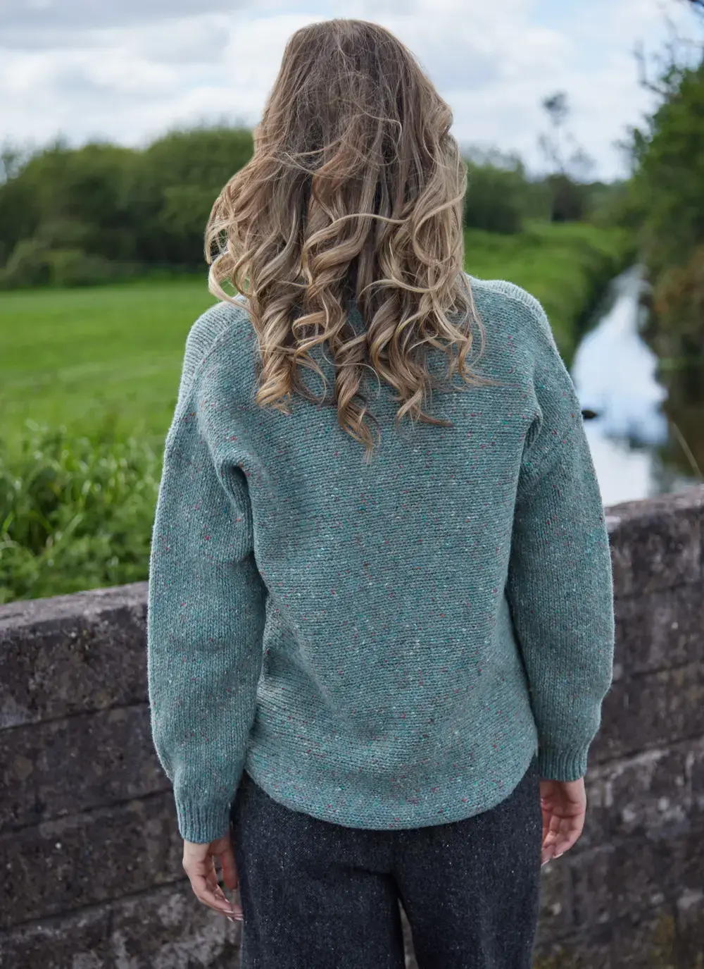 Donegal Fleck V-Neck Sweater