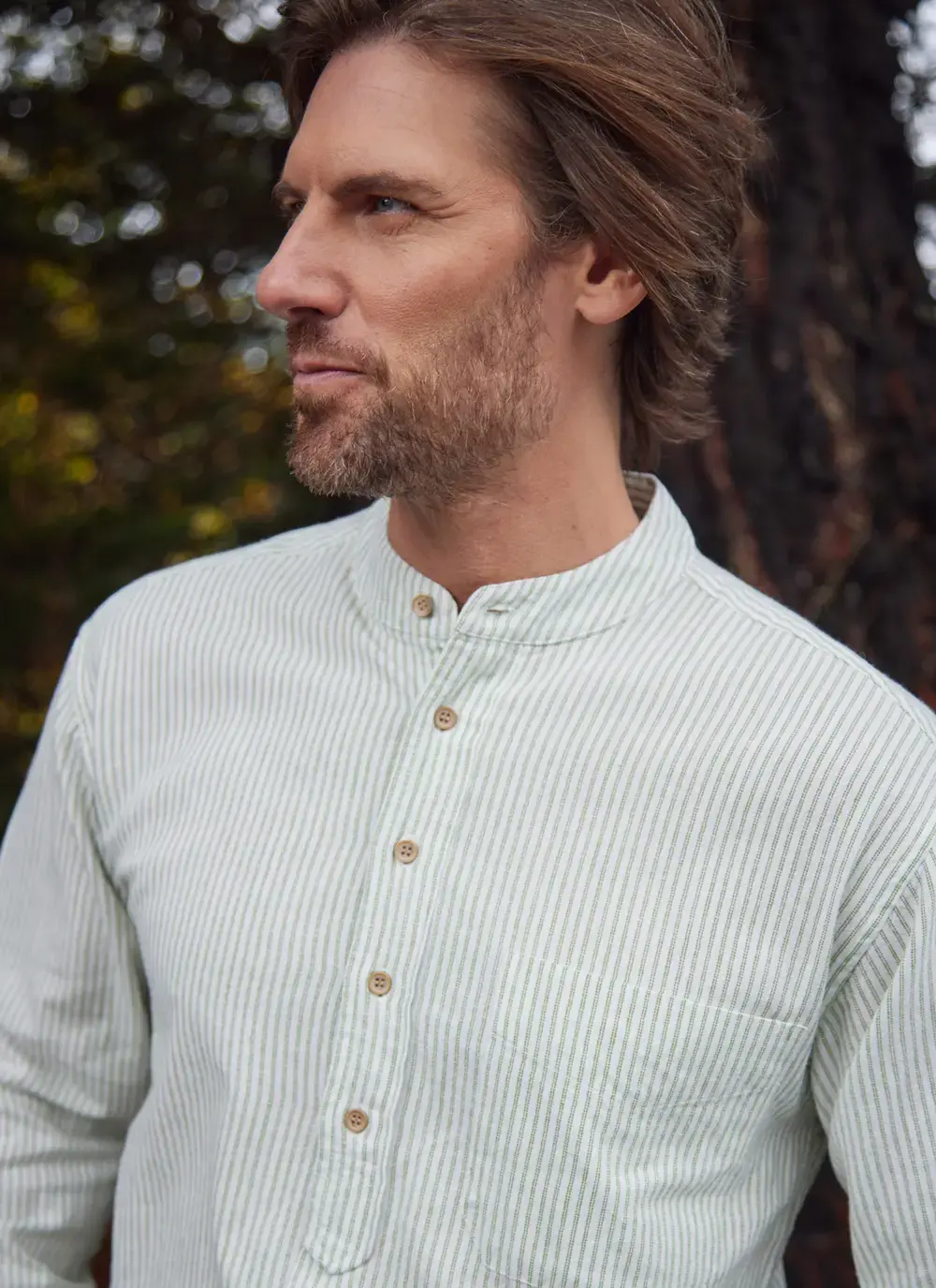Striped Grandfather Shirt
