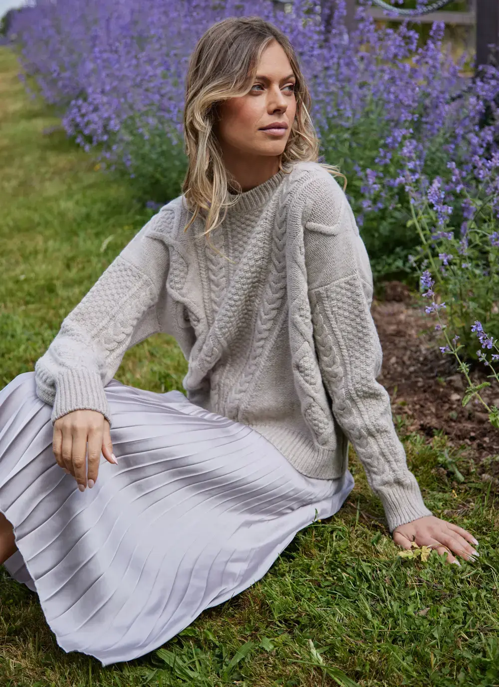 Lambswool Aran Sweater