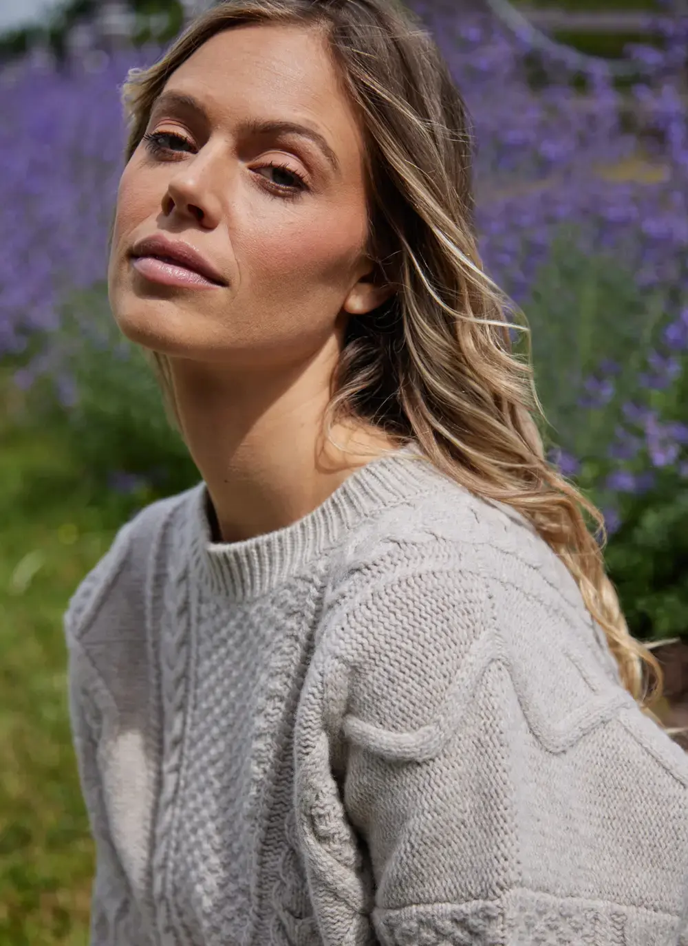 Lambswool Aran Sweater