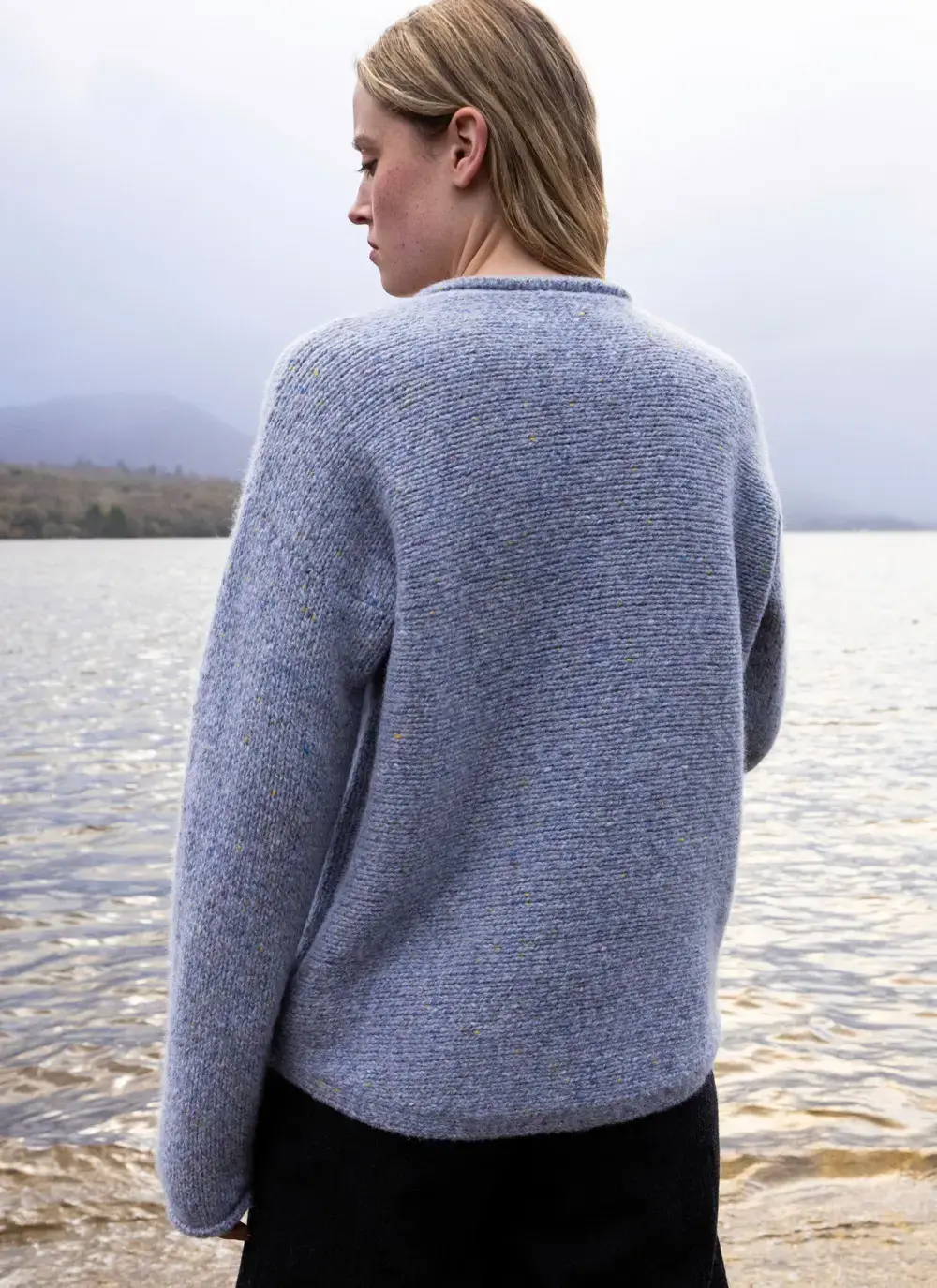 Fisherman Alpaca Roll Neck Sweater
