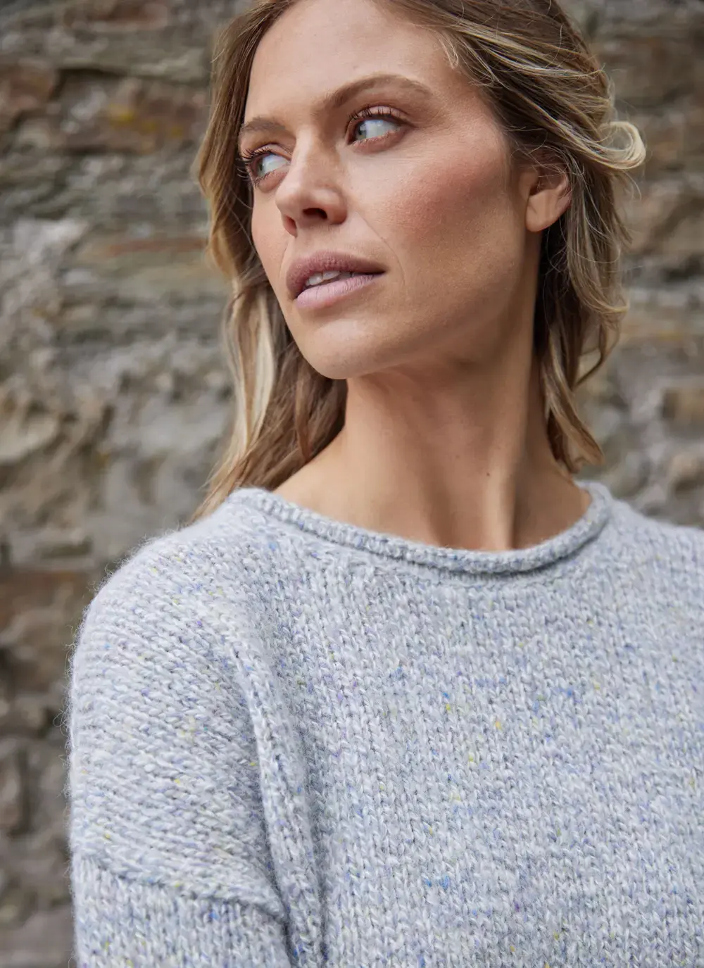 Fisherman Alpaca Roll Neck Sweater