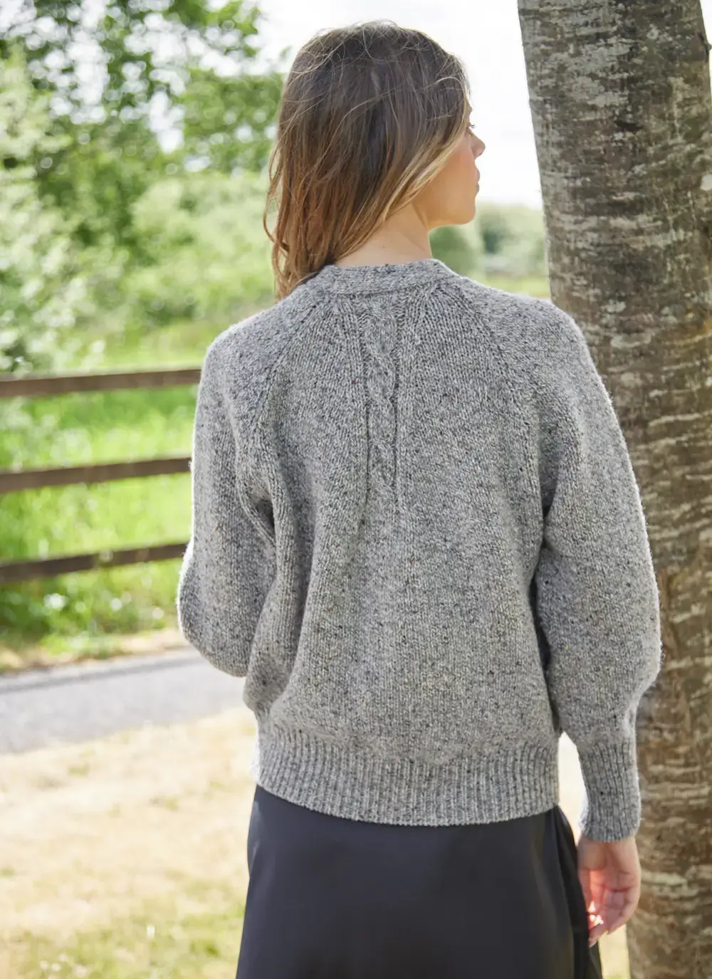Donegal Raglan Cable Cardigan