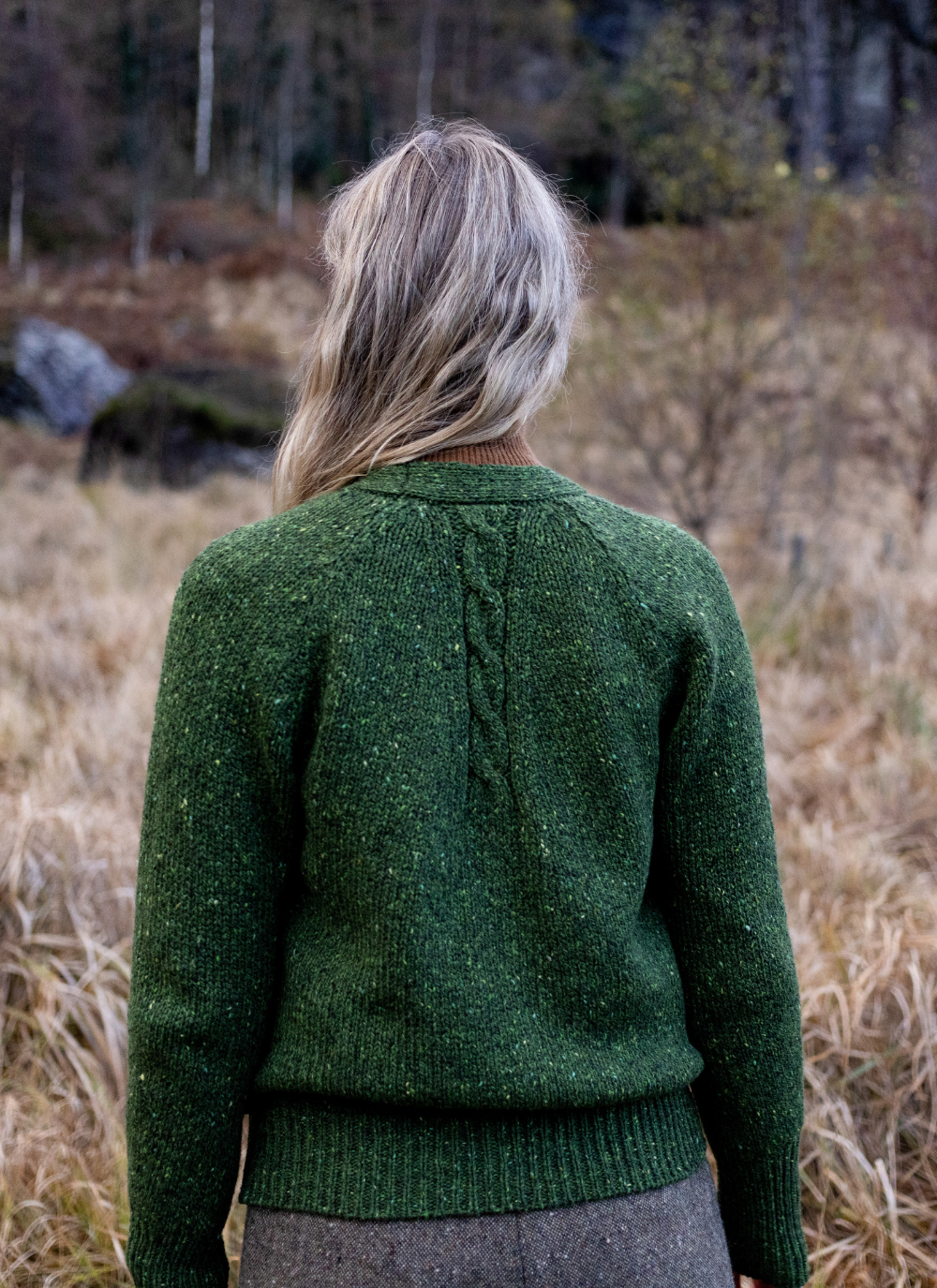 Donegal Raglan Cable Cardigan