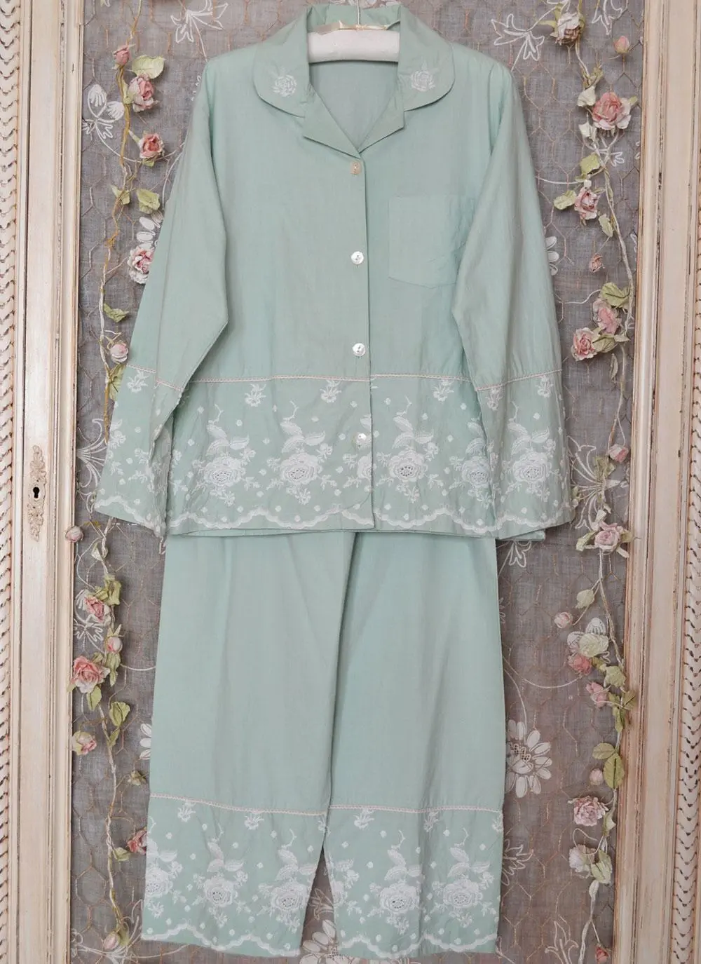Julia Cotton Pajamas Green