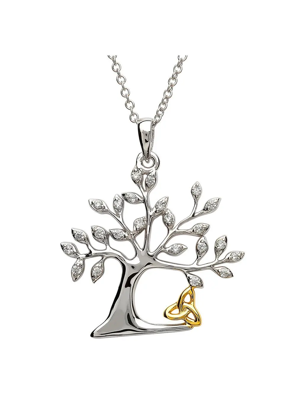 Celtic Tree Of Life Trinity Pendant 