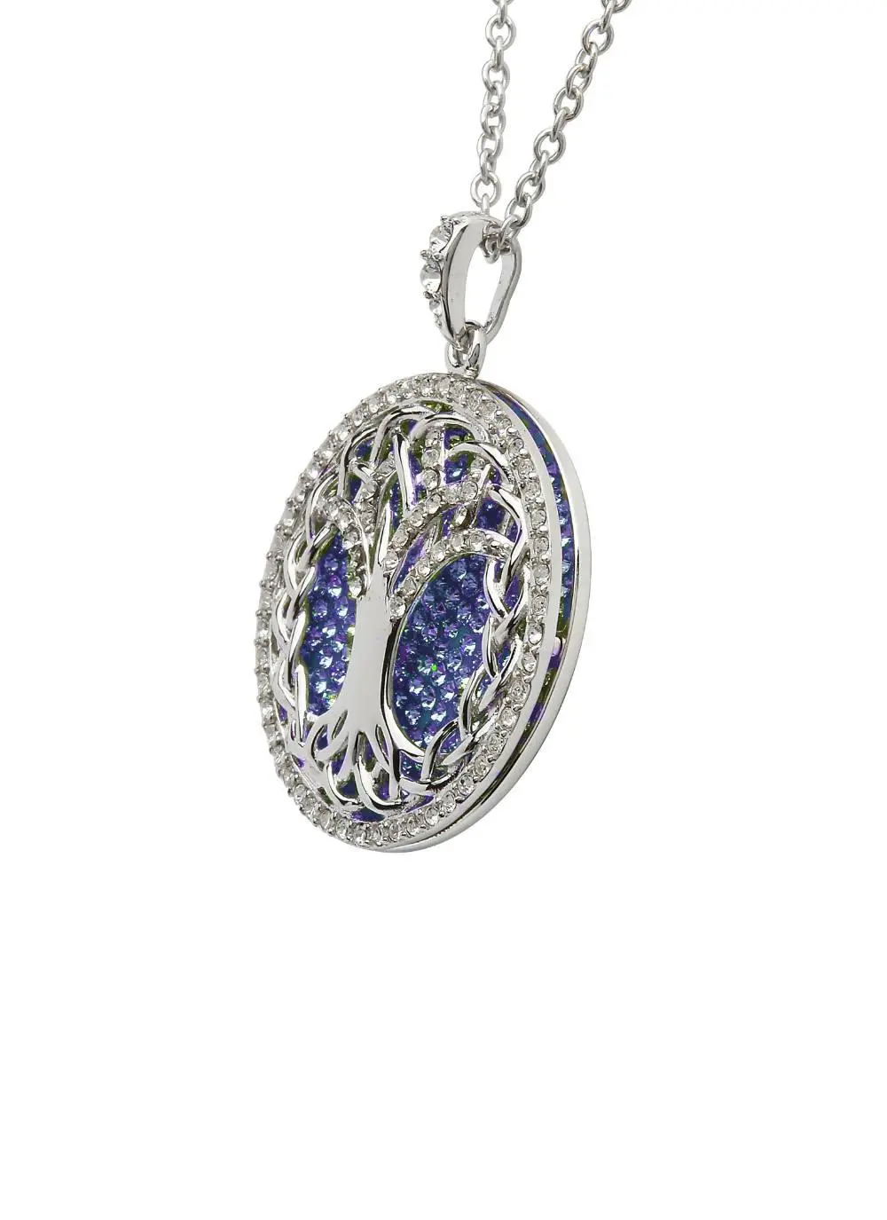 Tree Of Life Pendant Embellished With Swarovski Crystals