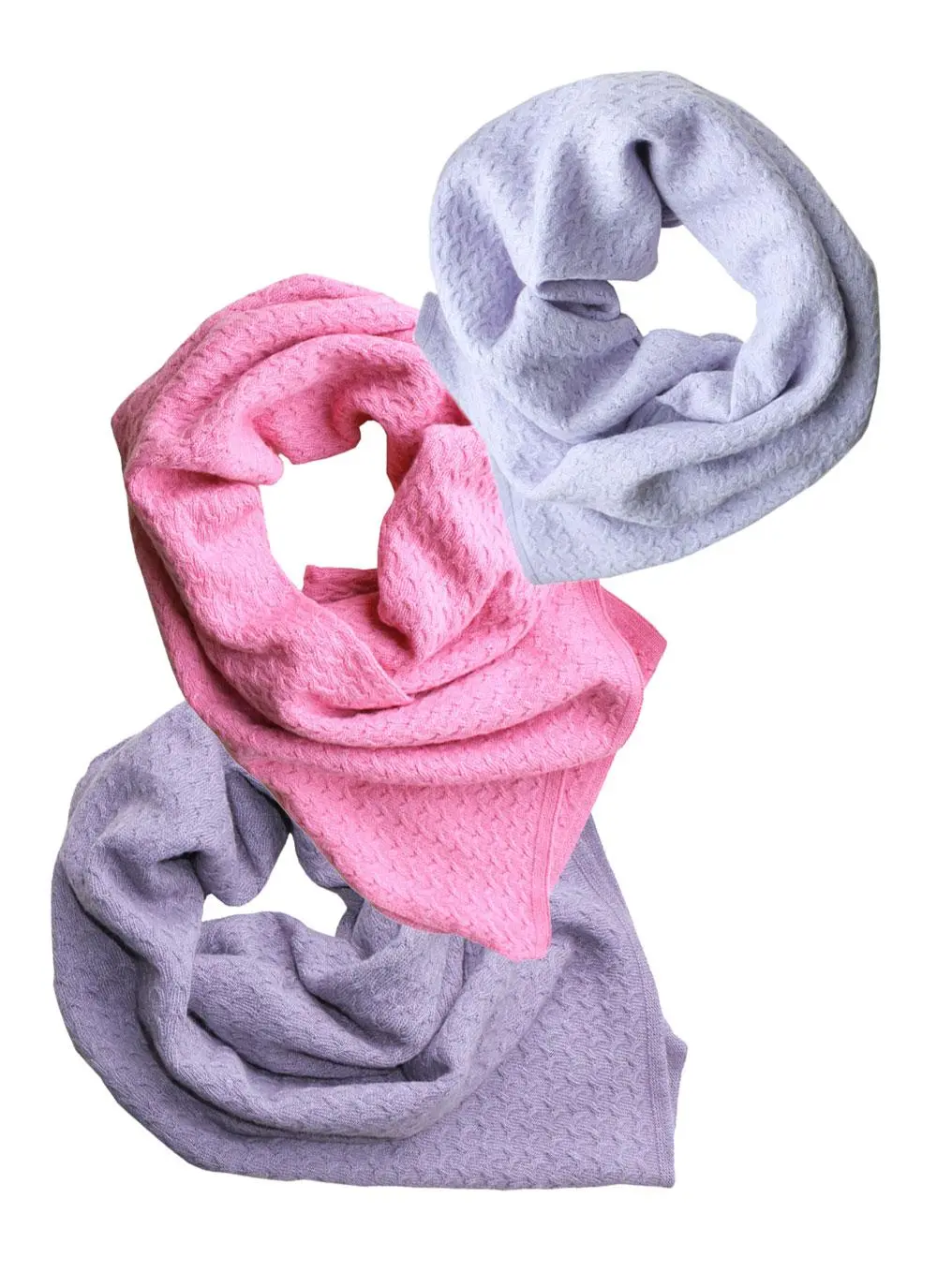 Bright Vee Stitch Cable Scarf