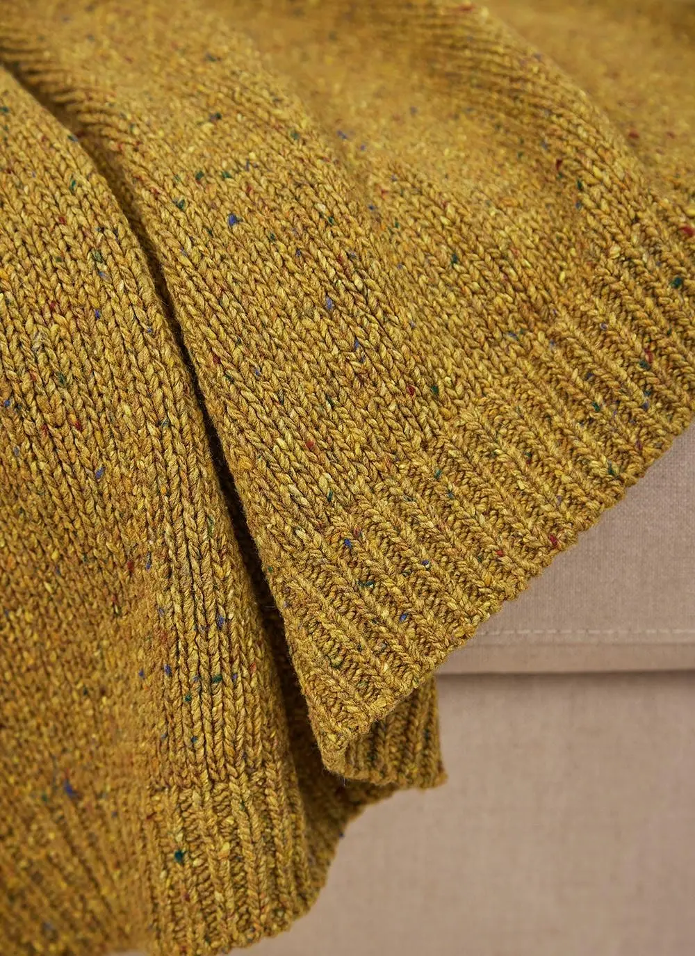 Donegal Tweed Contrast Throw