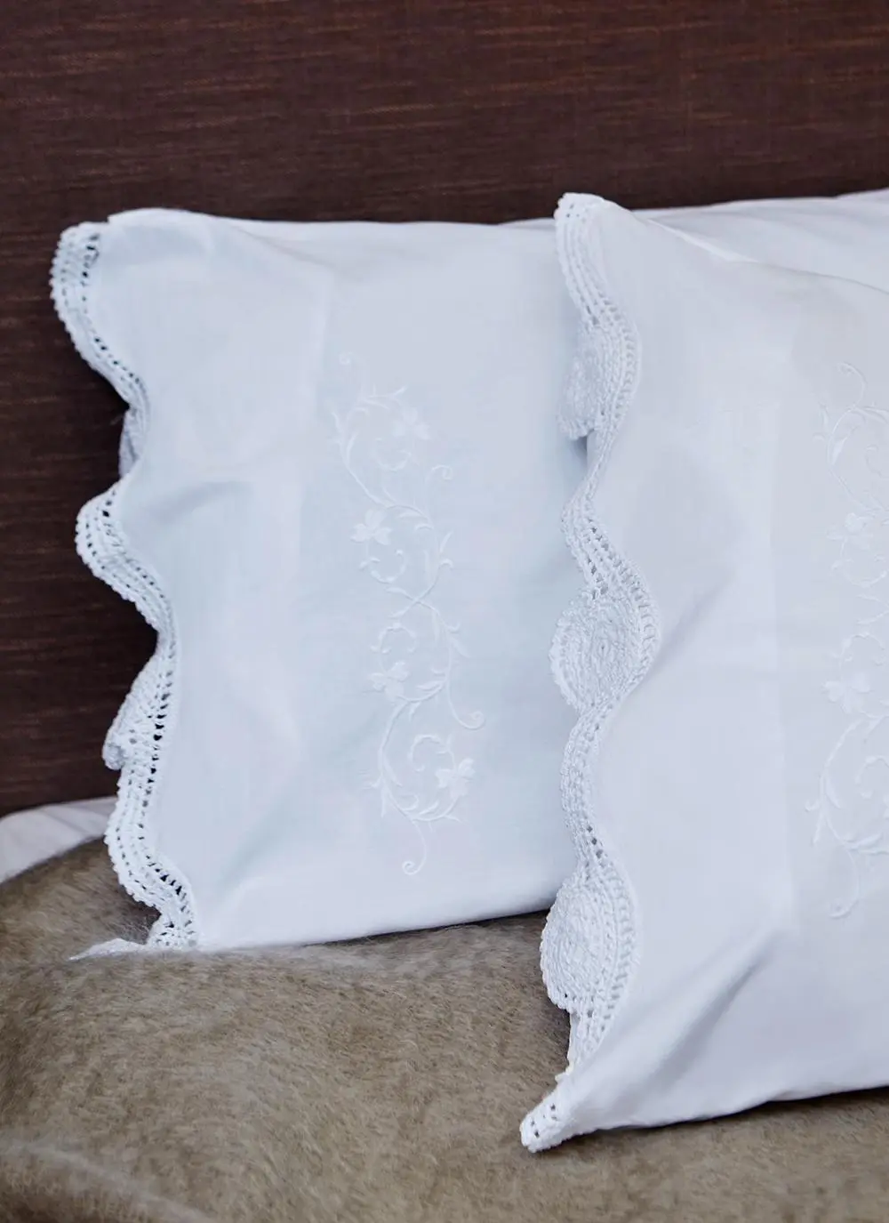 Shamrock Embroidered Housewife Pillowcases Set of 2