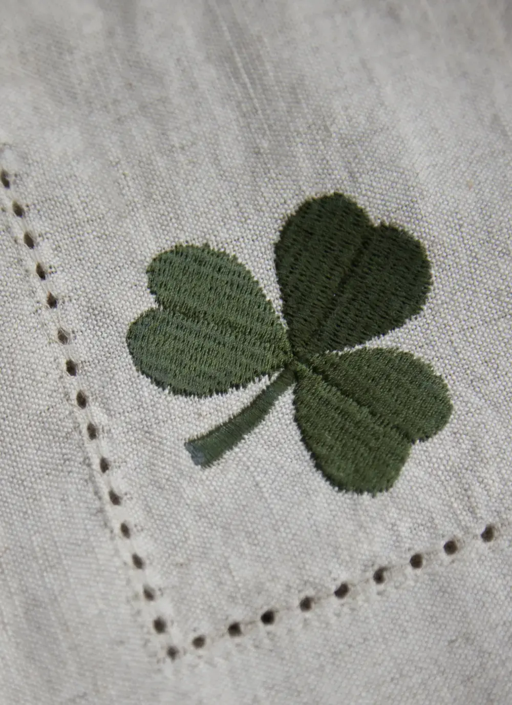 Shamrock Embroidered Napkin set of 6