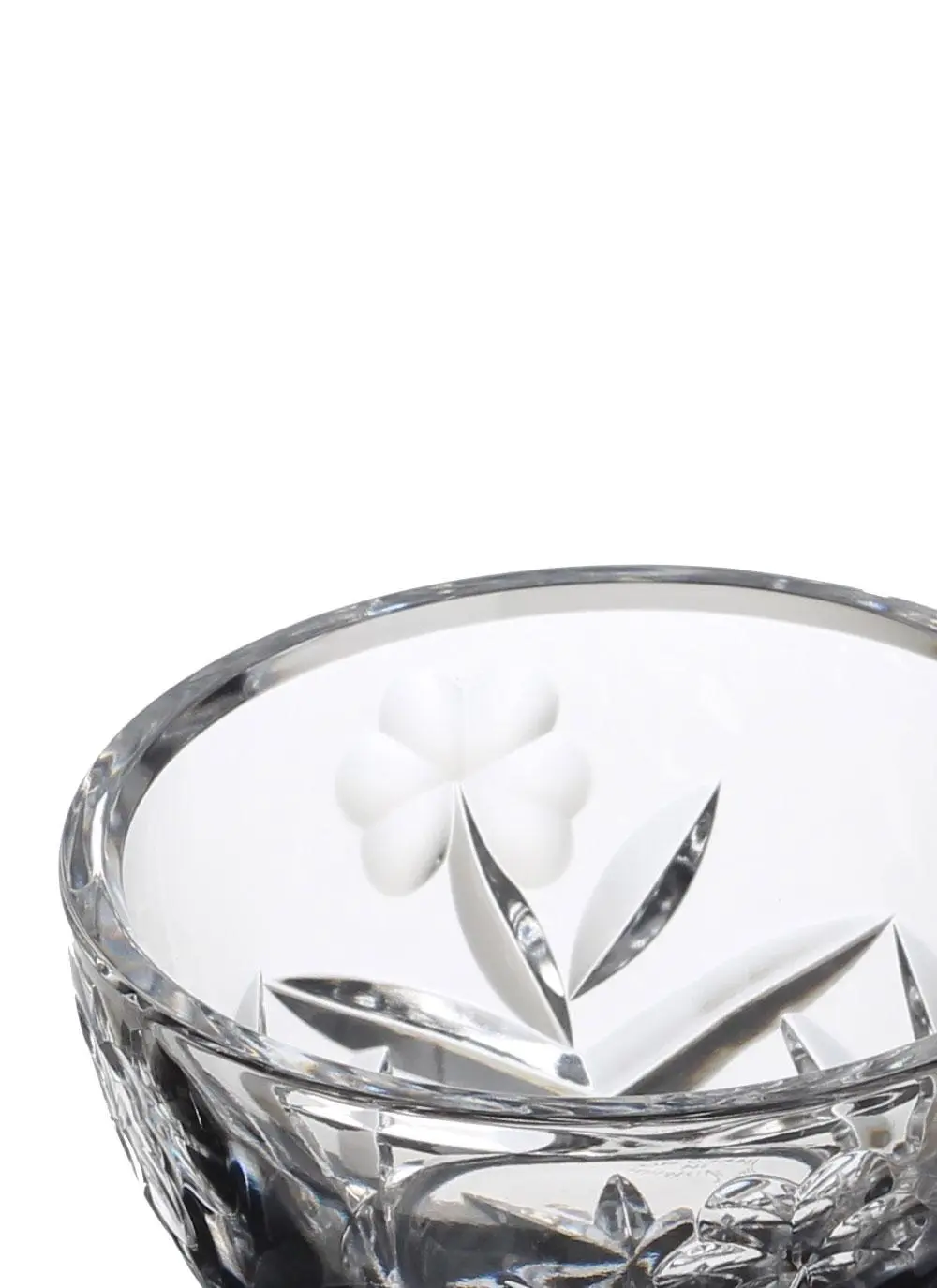 Emerald Crystal Shamrock Finger Bowl